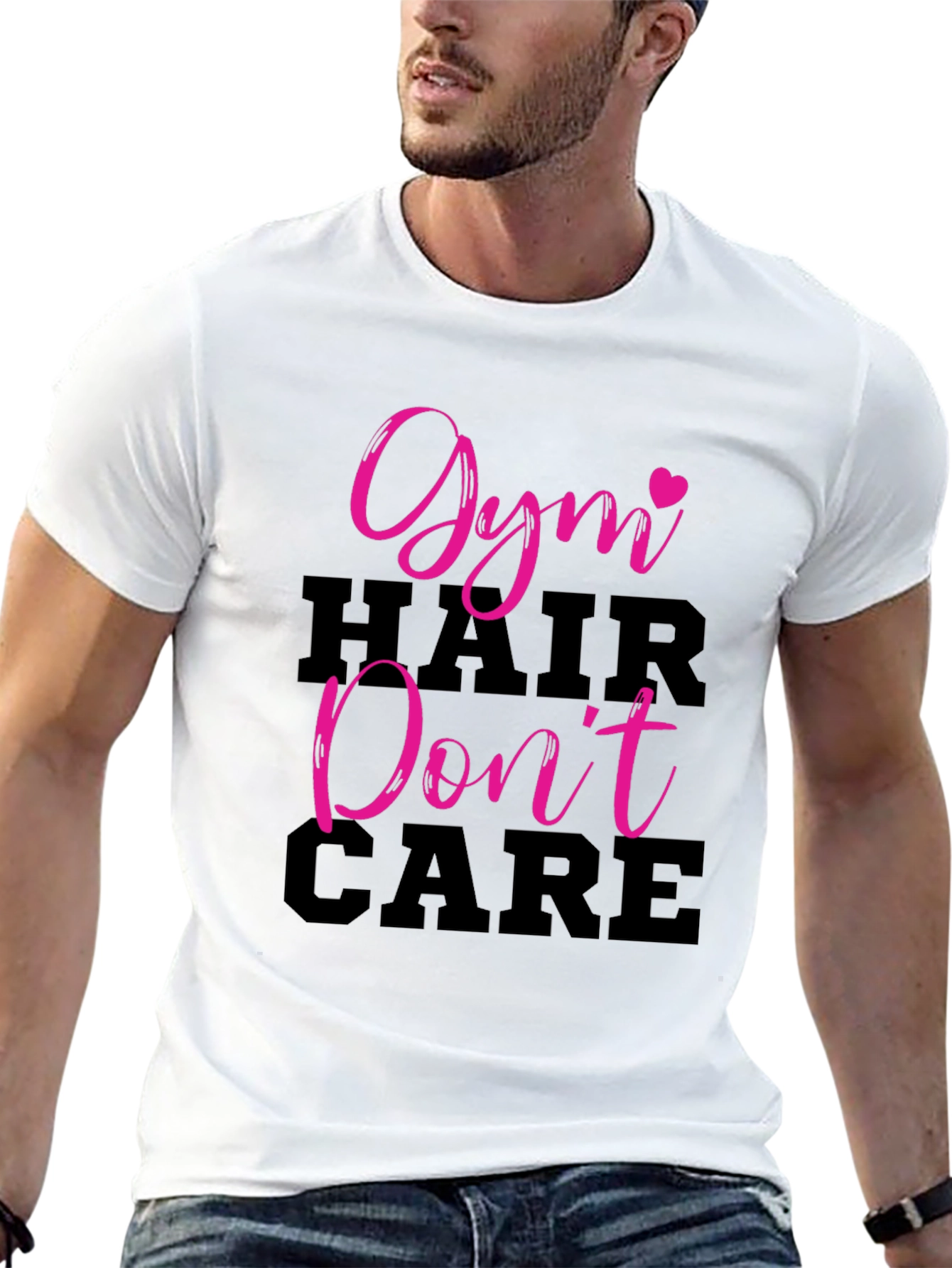 Gym Hair Dont Care Black T-Shirt