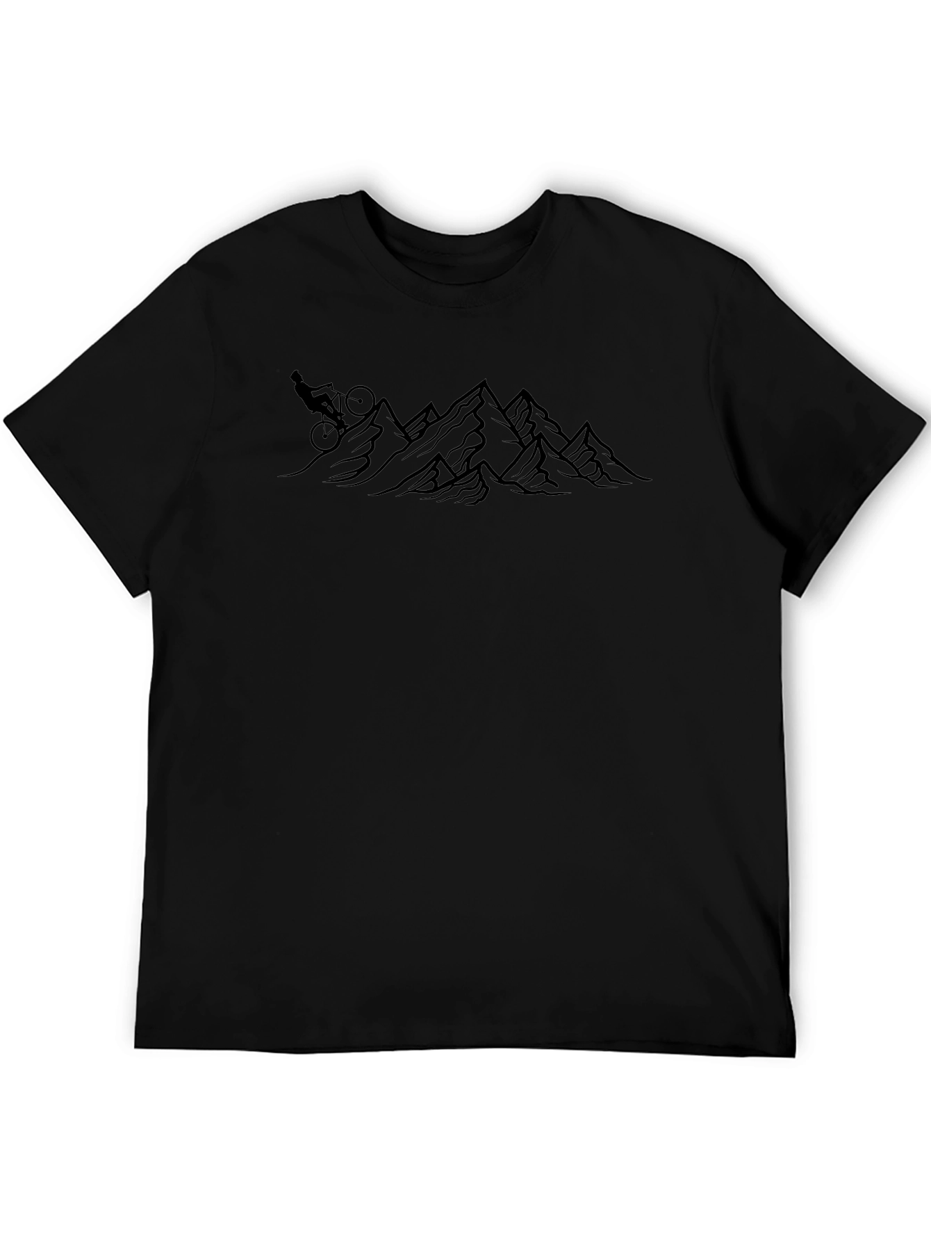 Mountain Biking Adventure Tee - Black
