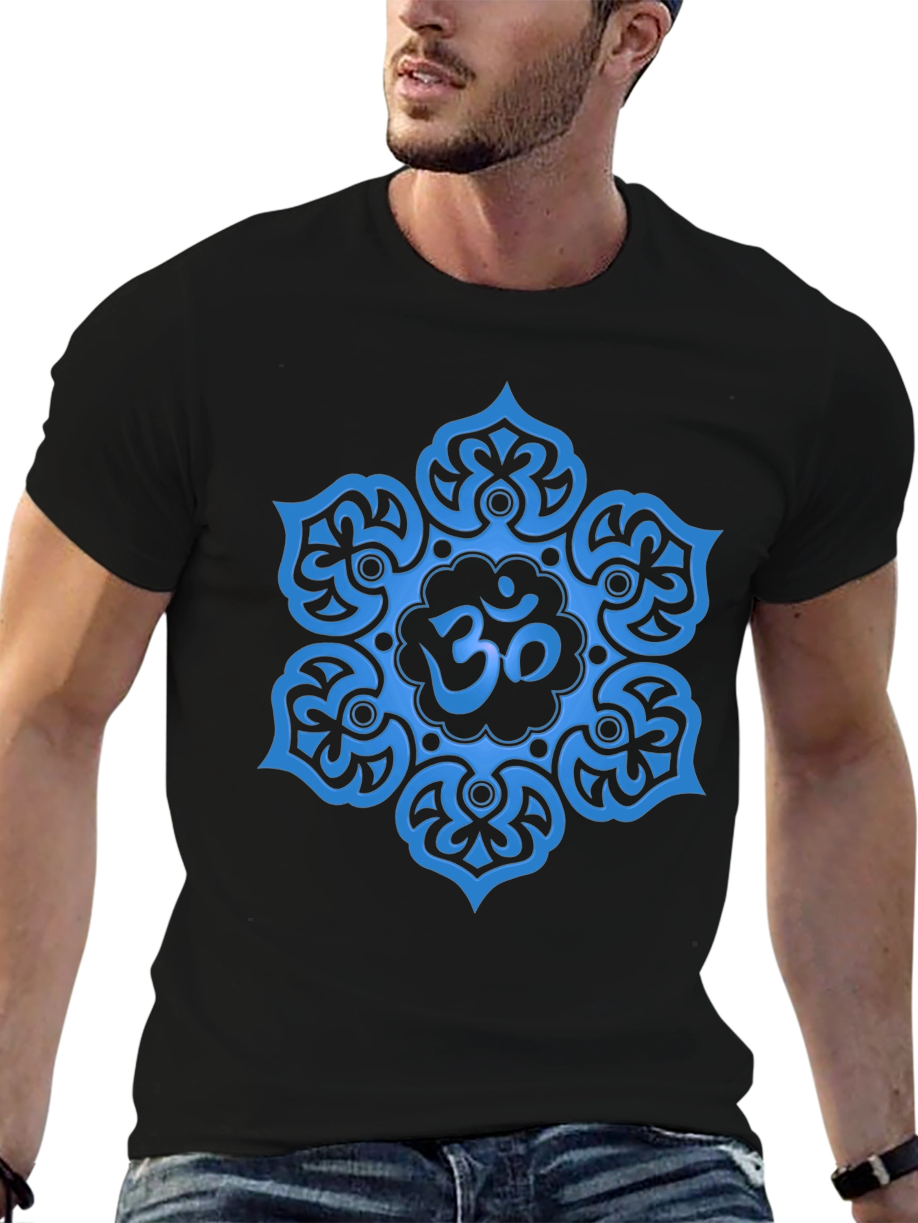 Om Mandala Graphic T-Shirt - Yoga Meditation Tee