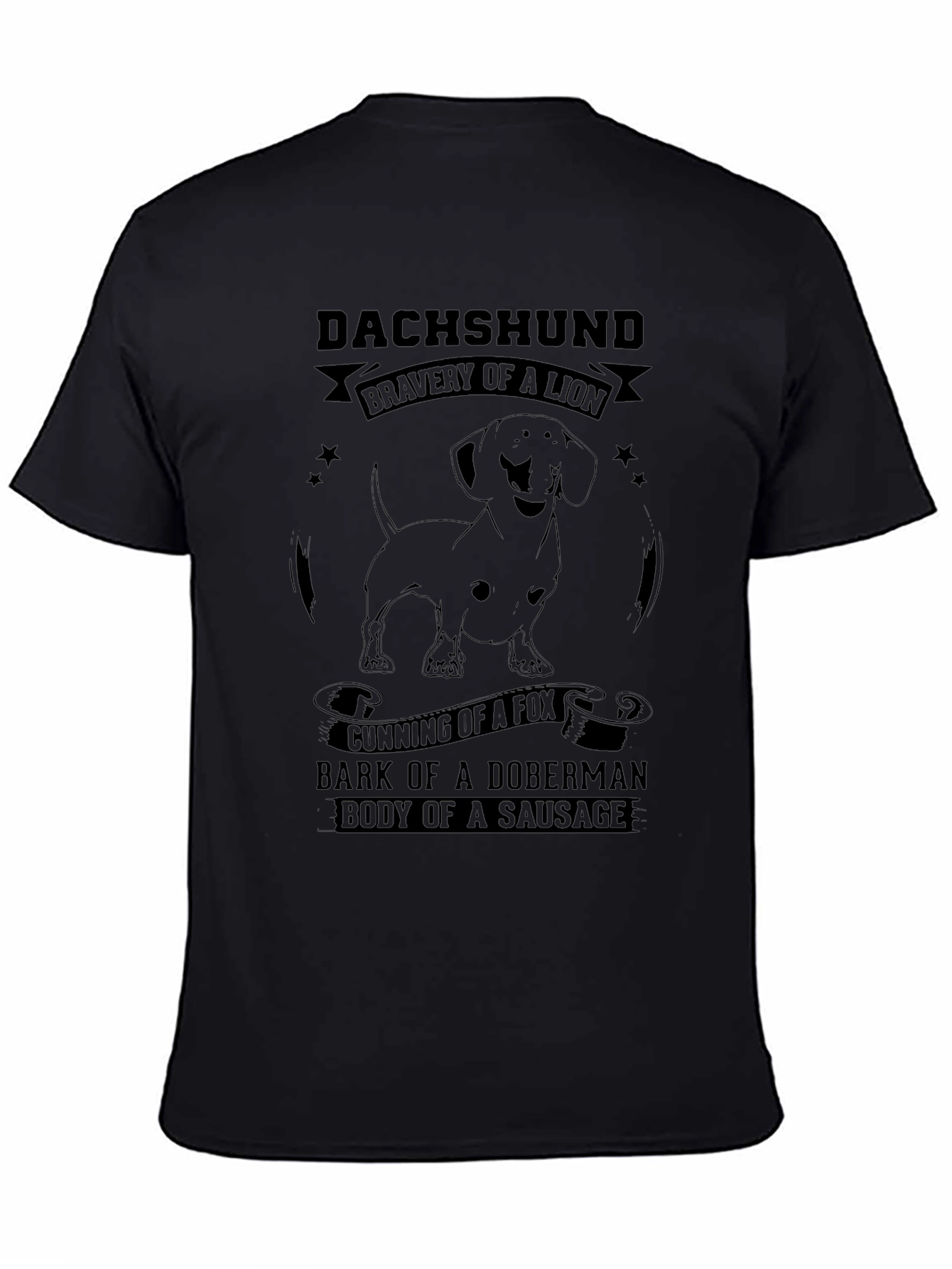 Dachshund Dog T-Shirt - Bravery of a Lion