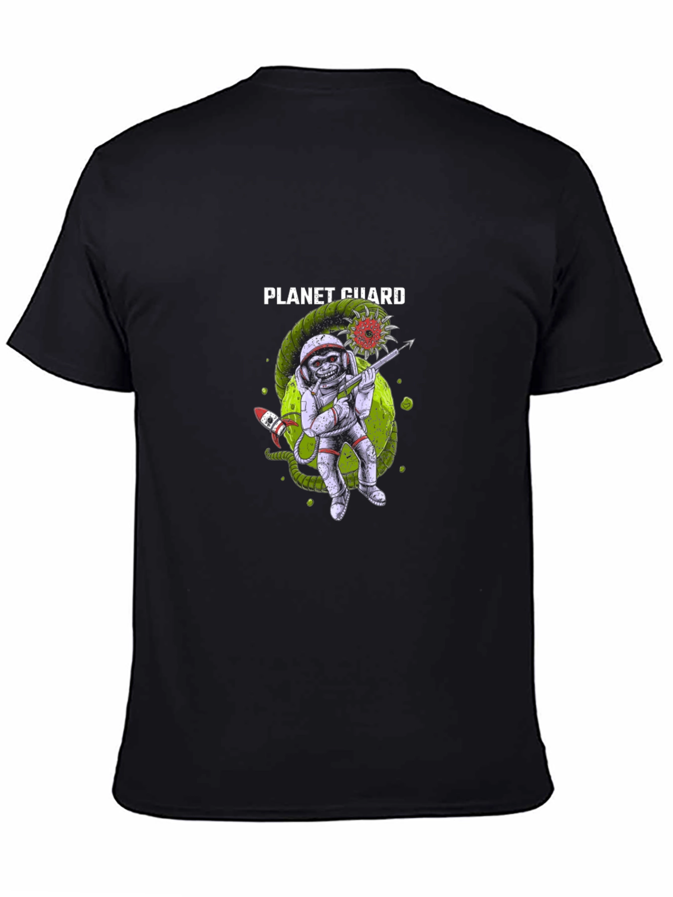 Planet Guard Graphic Tee - Space Defender Style
