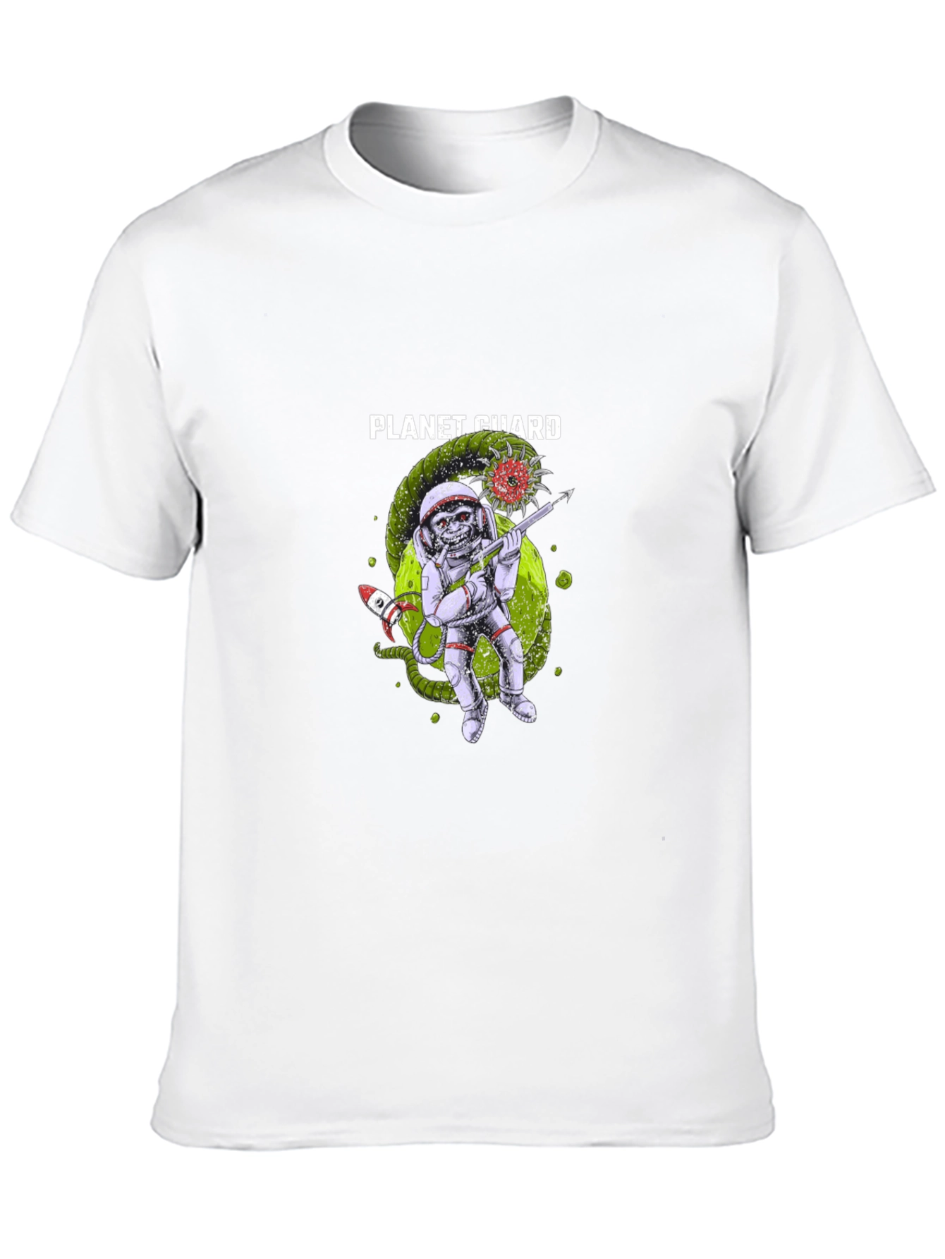 Planet Guard Graphic Tee - Space Defender Style