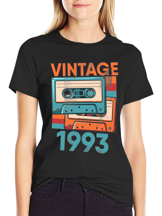 Vintage 1993 Cassette Tape T-Shirt
