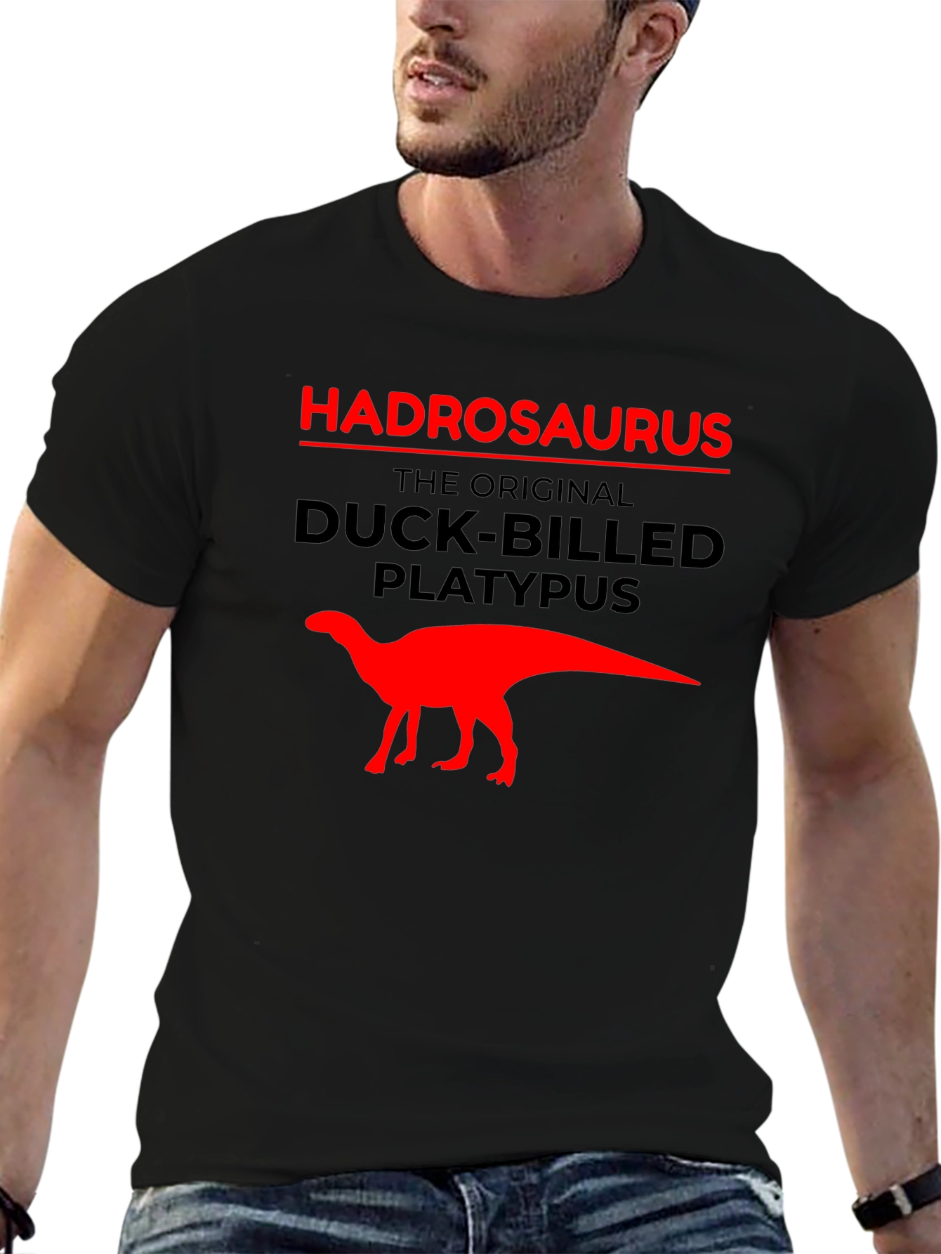 Hadrosaurus Duck-Billed Platypus Graphic Tee