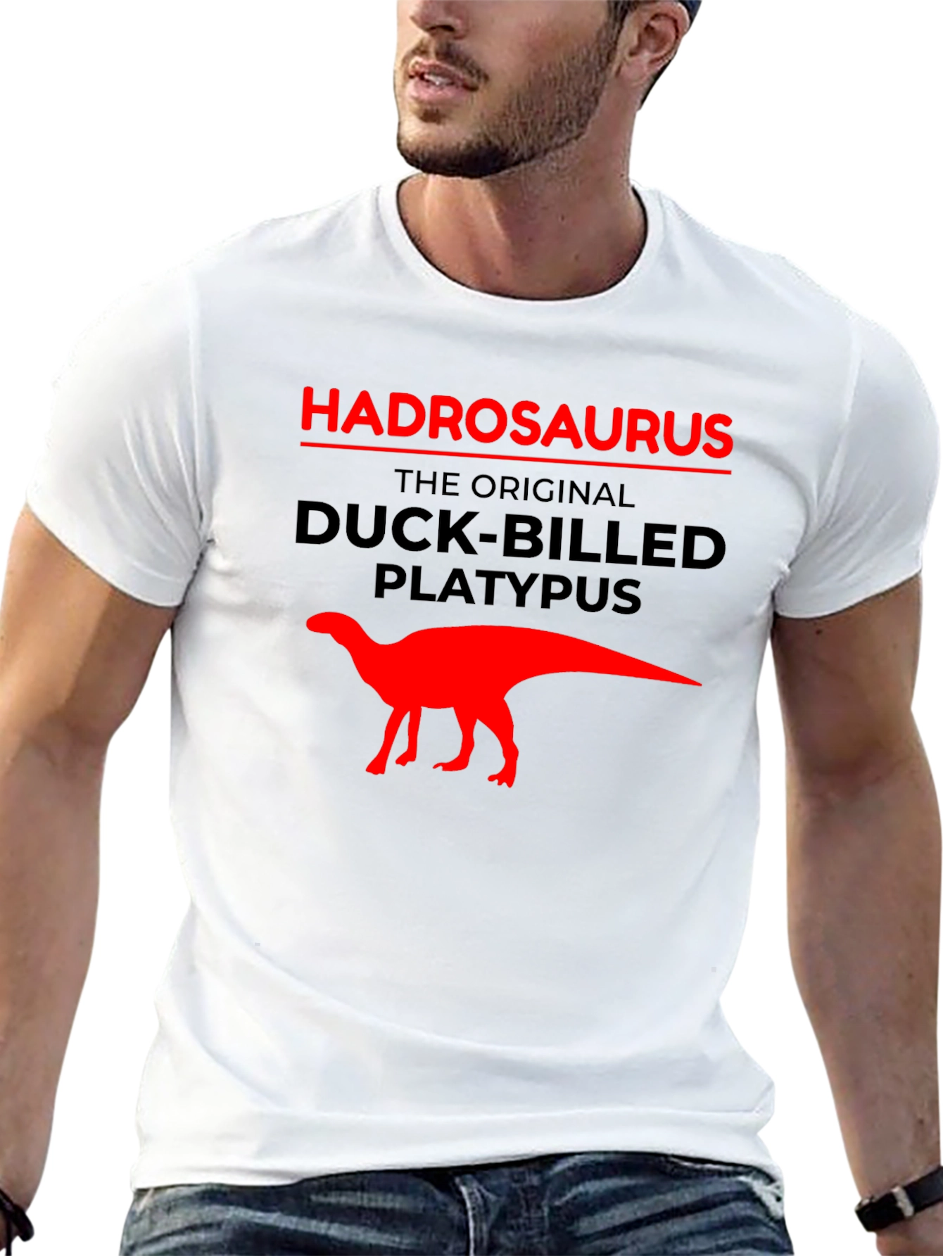 Hadrosaurus Duck-Billed Platypus Graphic Tee