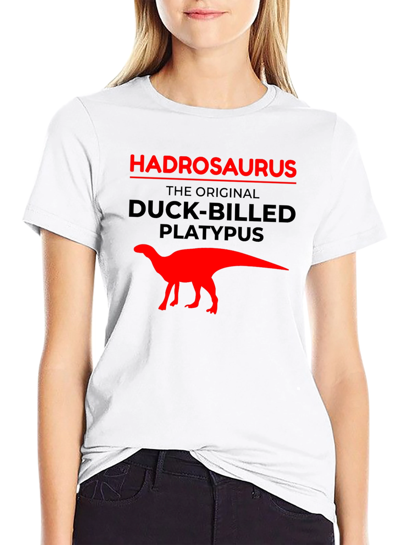 Hadrosaurus Duck-Billed Platypus Graphic Tee