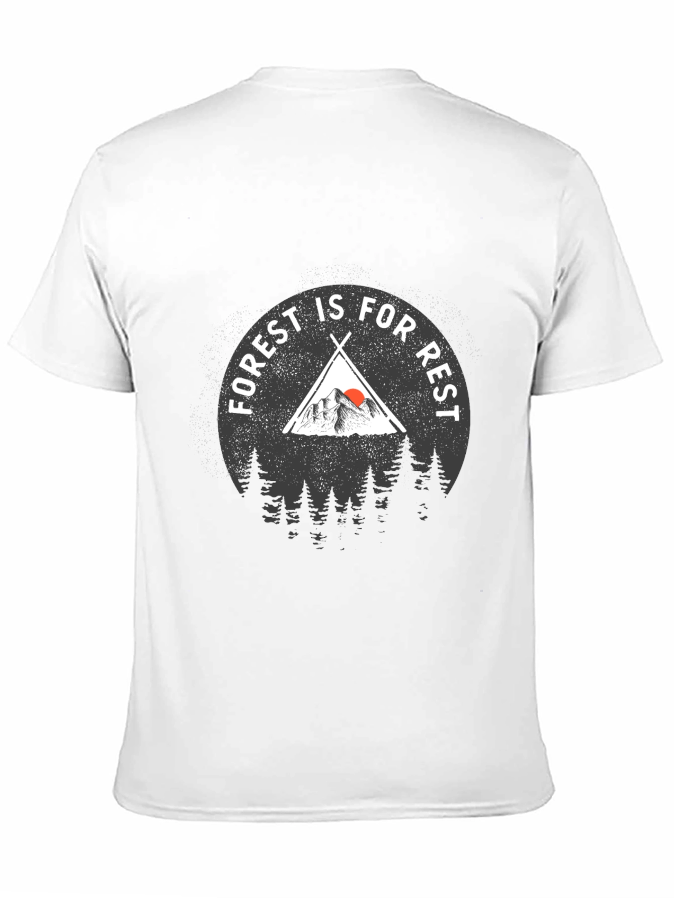 Forest Is For Rest Black Graphic T-Shirt