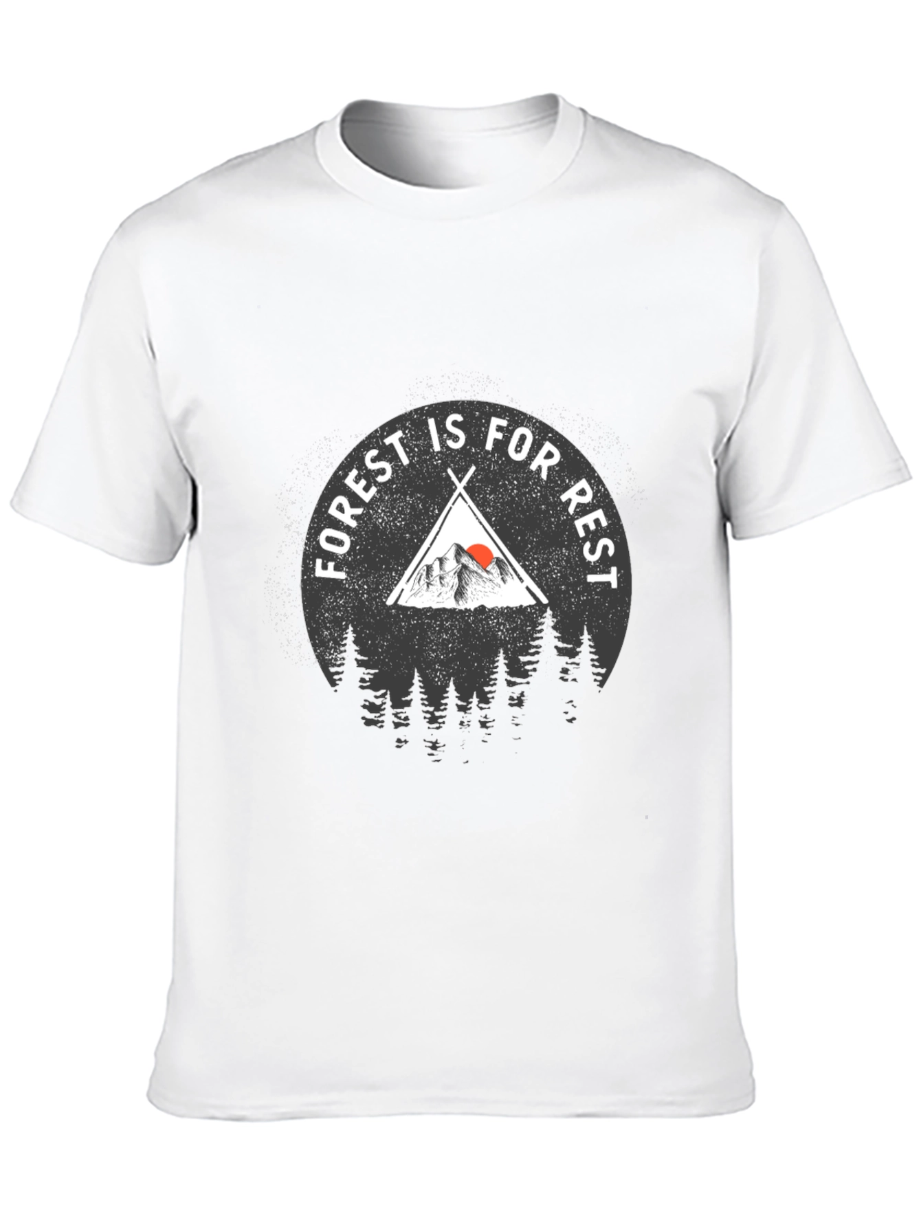 Forest Is For Rest Black Graphic T-Shirt