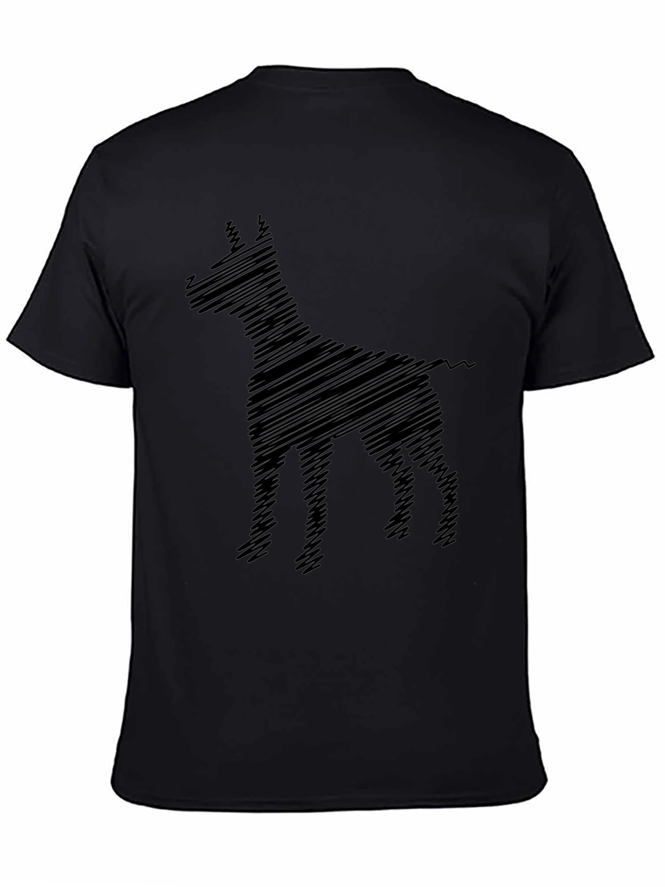 Dog Sketch Tee - Mens Black Graphic T-Shirt