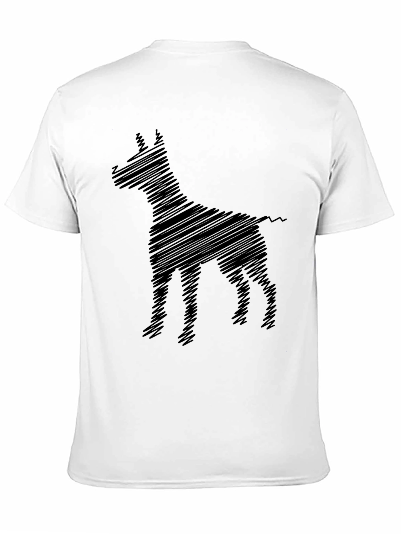 Dog Sketch Tee - Mens Black Graphic T-Shirt