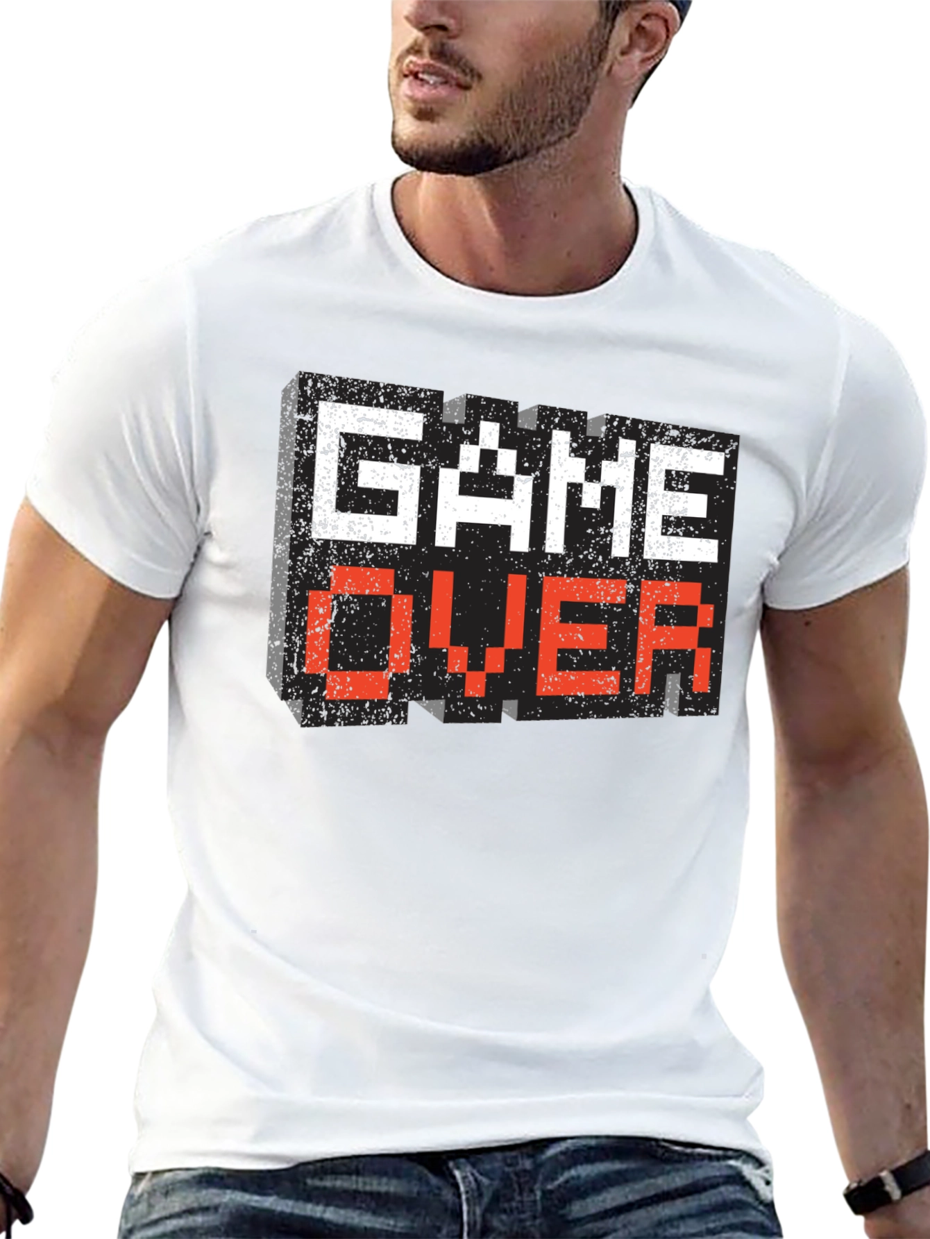 Game Over Pixel Art T-Shirt - Retro Gaming Tee