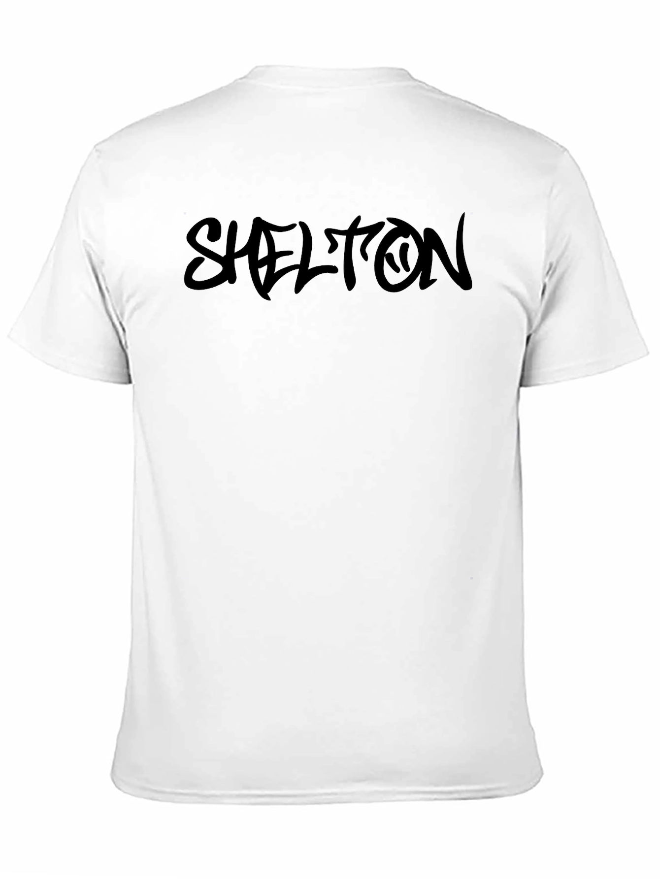 Shelton Black Graphic Print T-Shirt - Casual Wear