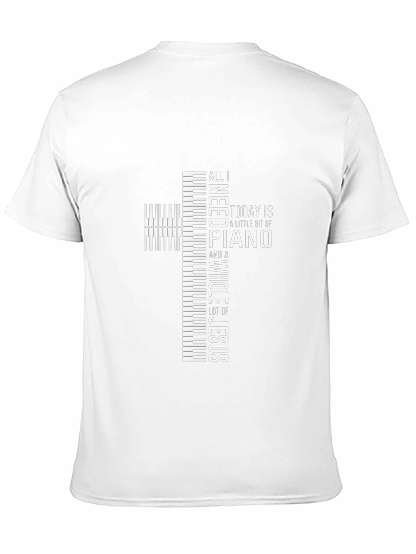 Piano and Jesus Graphic T-Shirt