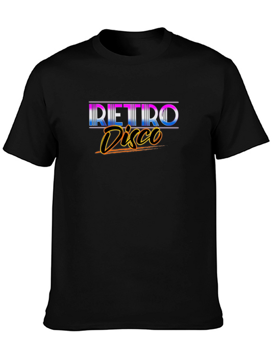 Retro Disco Graphic T-Shirt - Vintage Style Party Tee