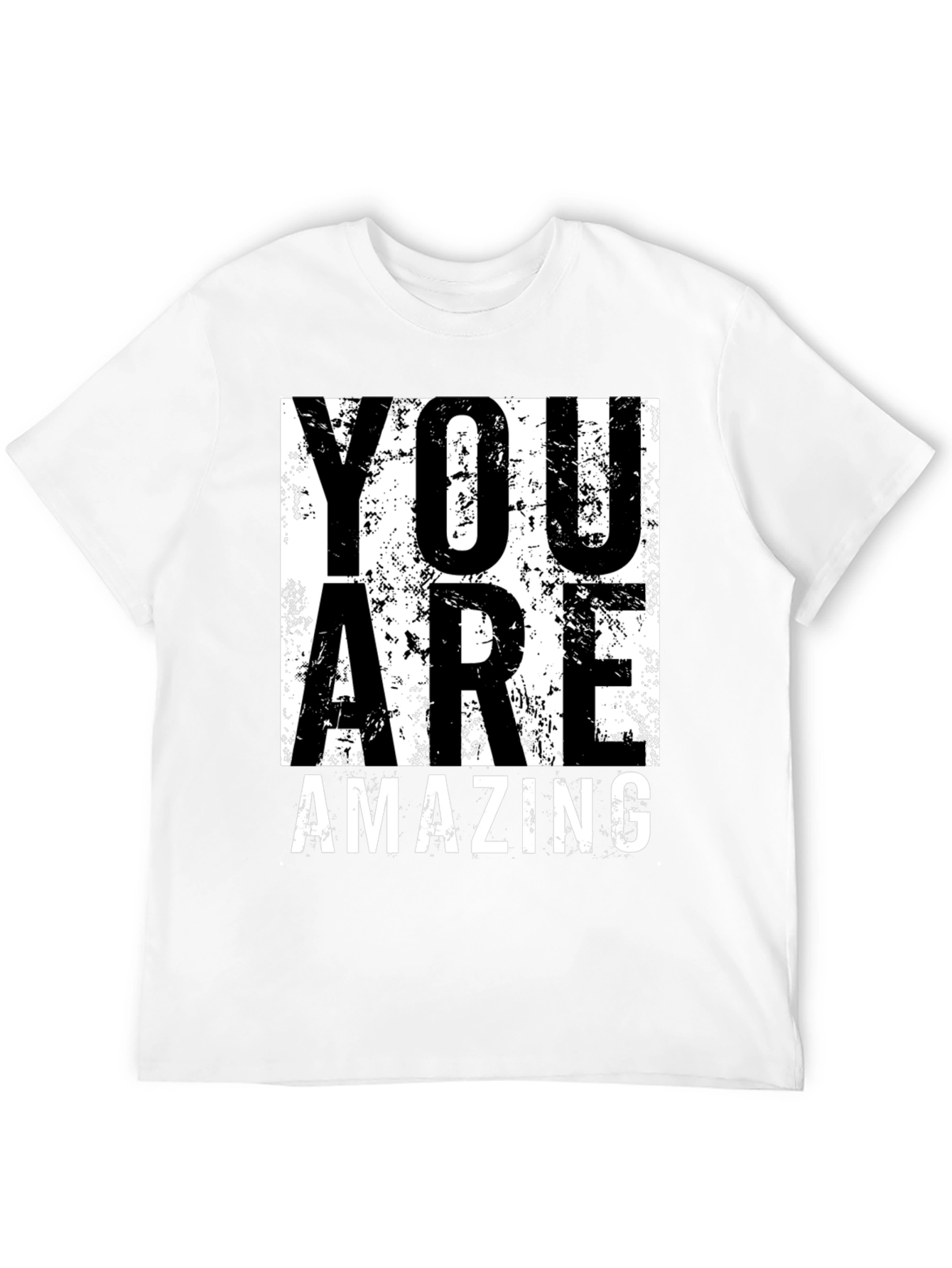 You Are Amazing Graphic Tee - Black Cotton T-Shirt