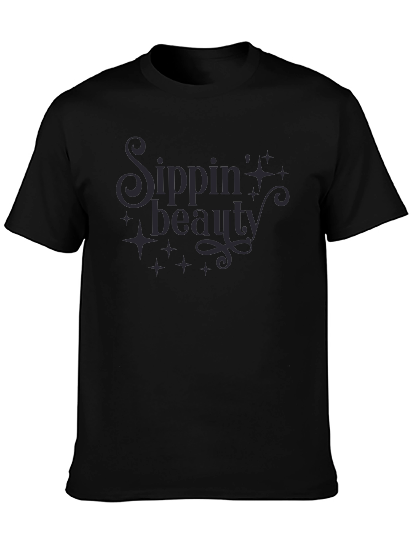 Sippin Beauty Graphic Tee - Stylish Comfort