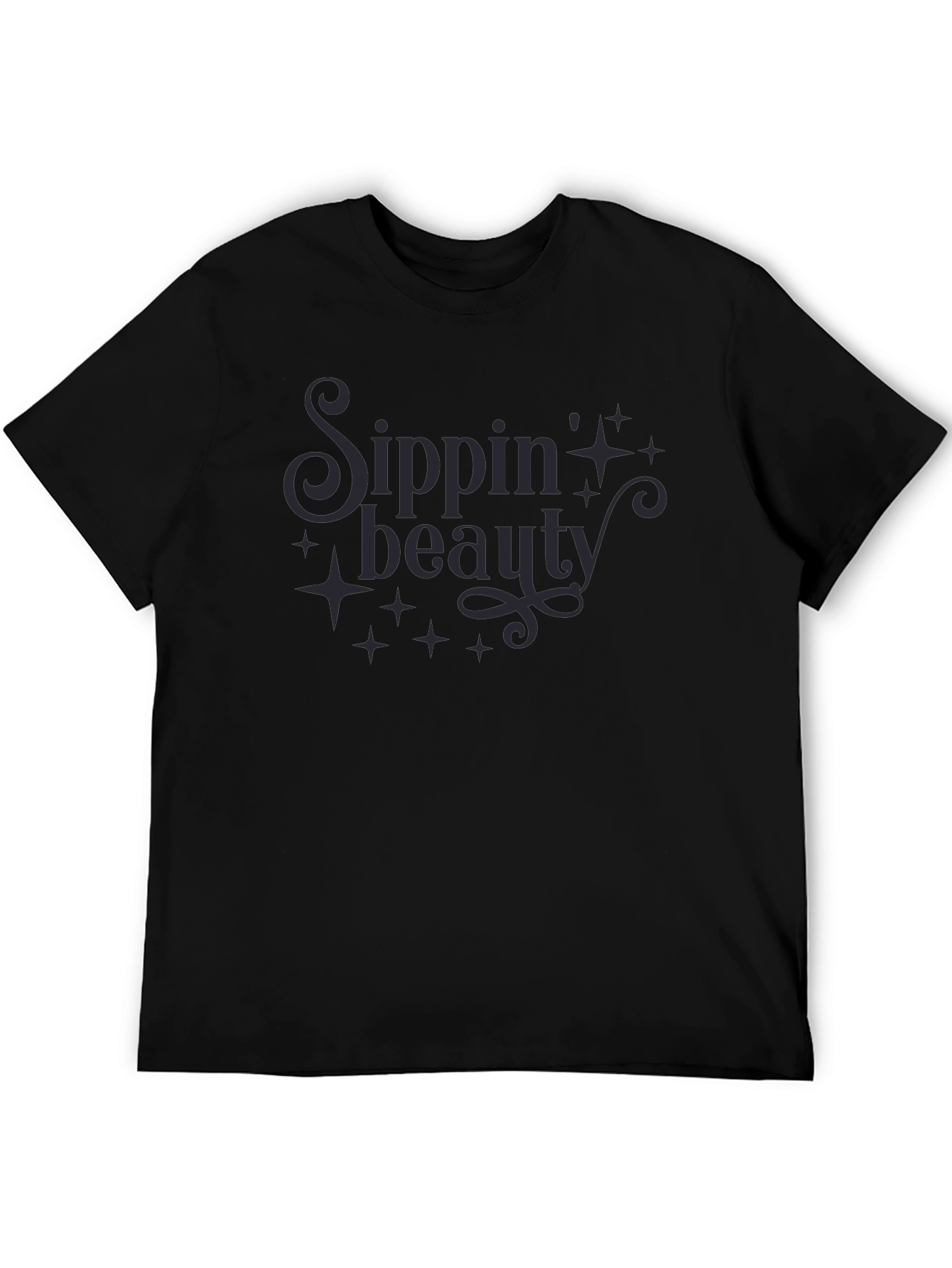 Sippin Beauty Graphic Tee - Stylish Comfort