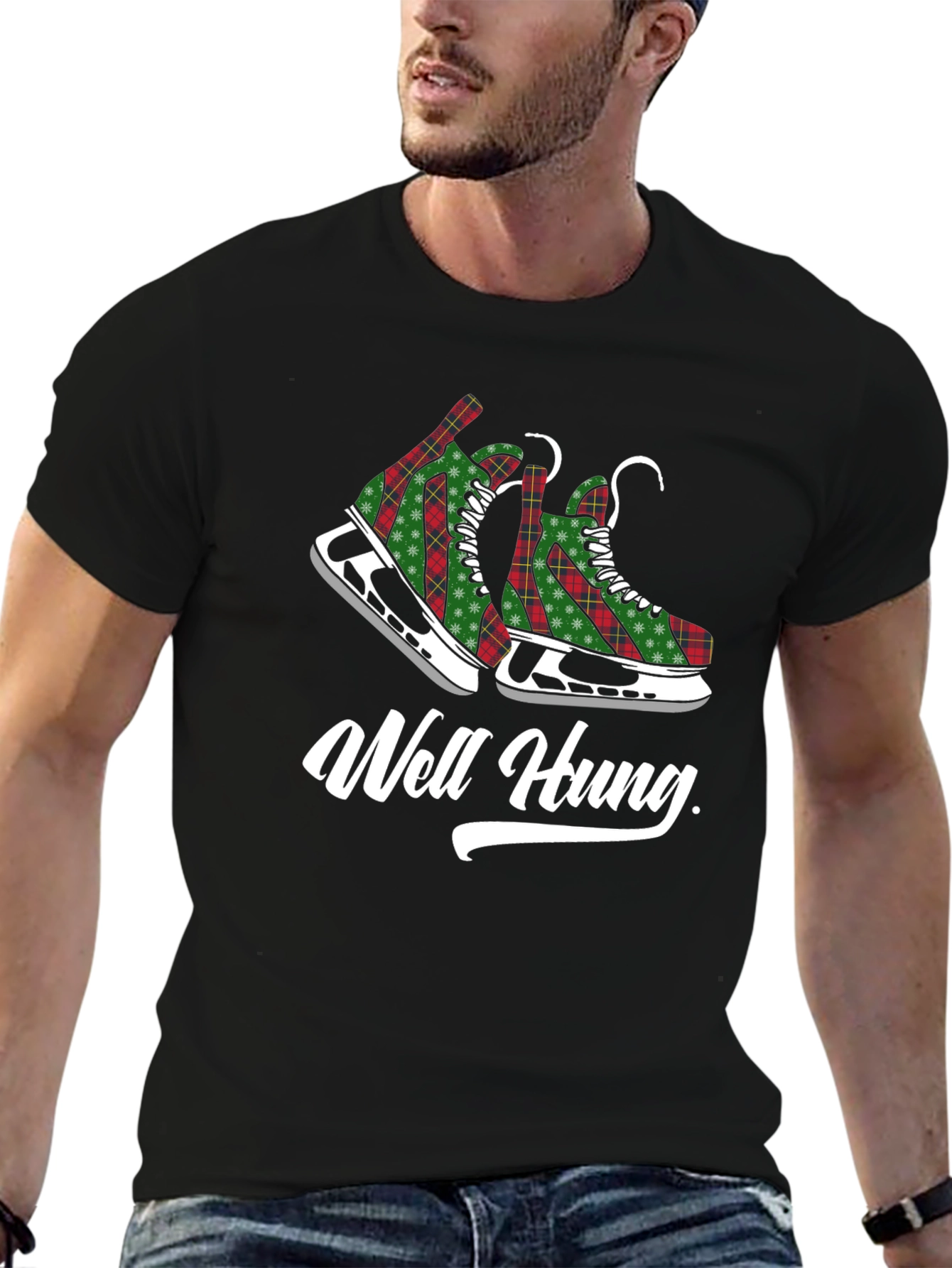 Well Hung Hockey Skates T-Shirt