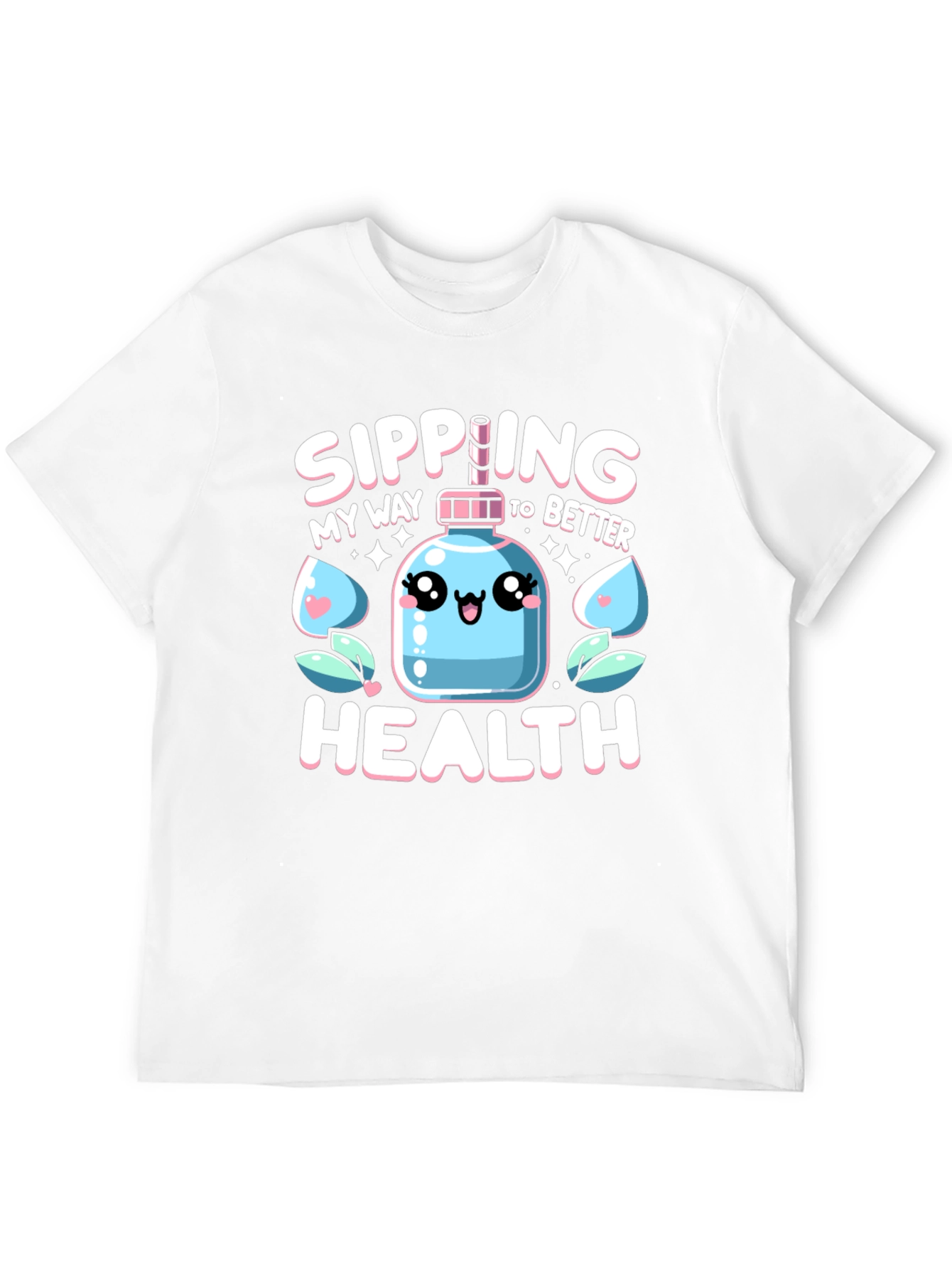 Sipping My Way To Better Health Black T-Shirt
