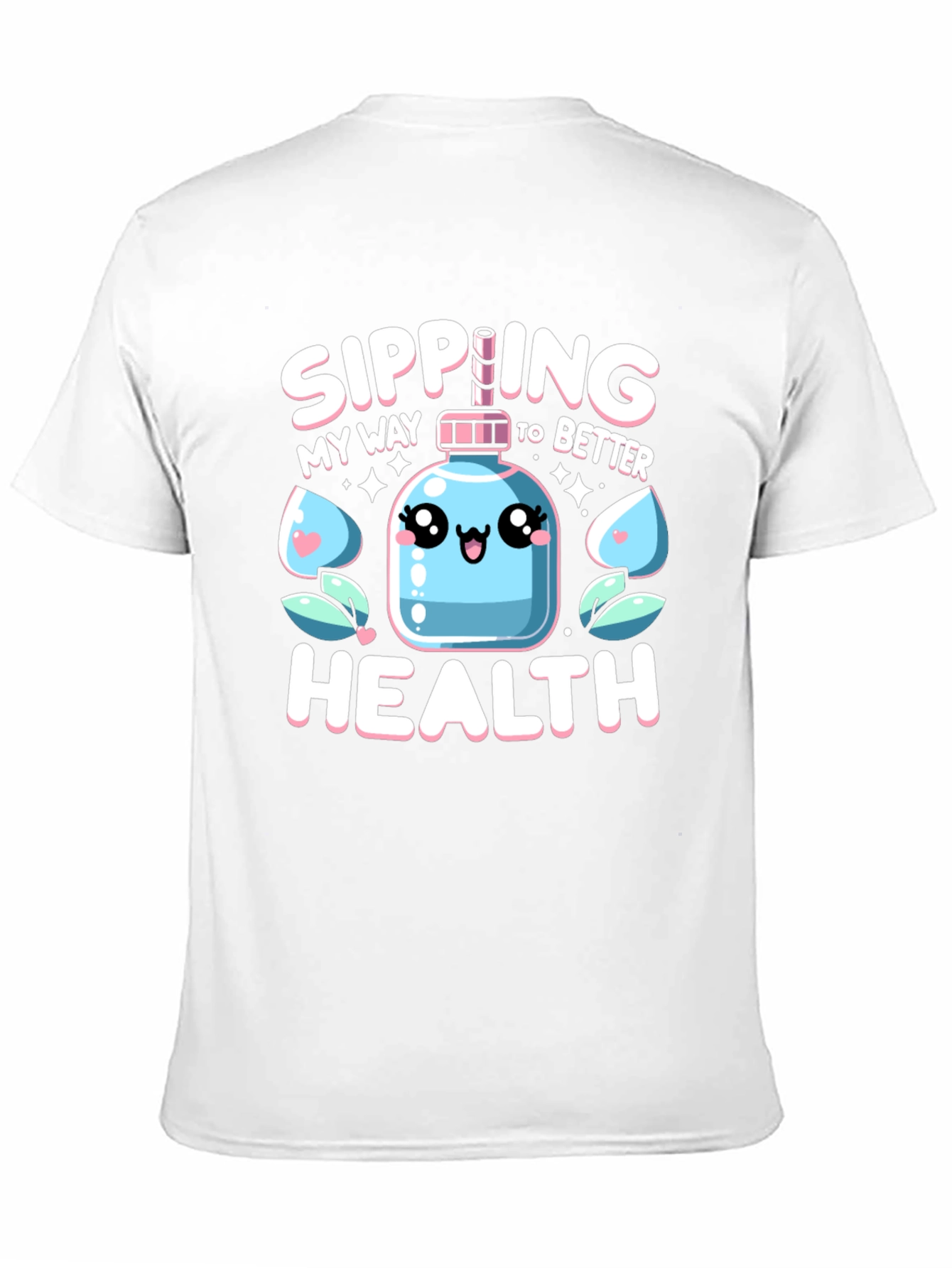 Sipping My Way To Better Health Black T-Shirt