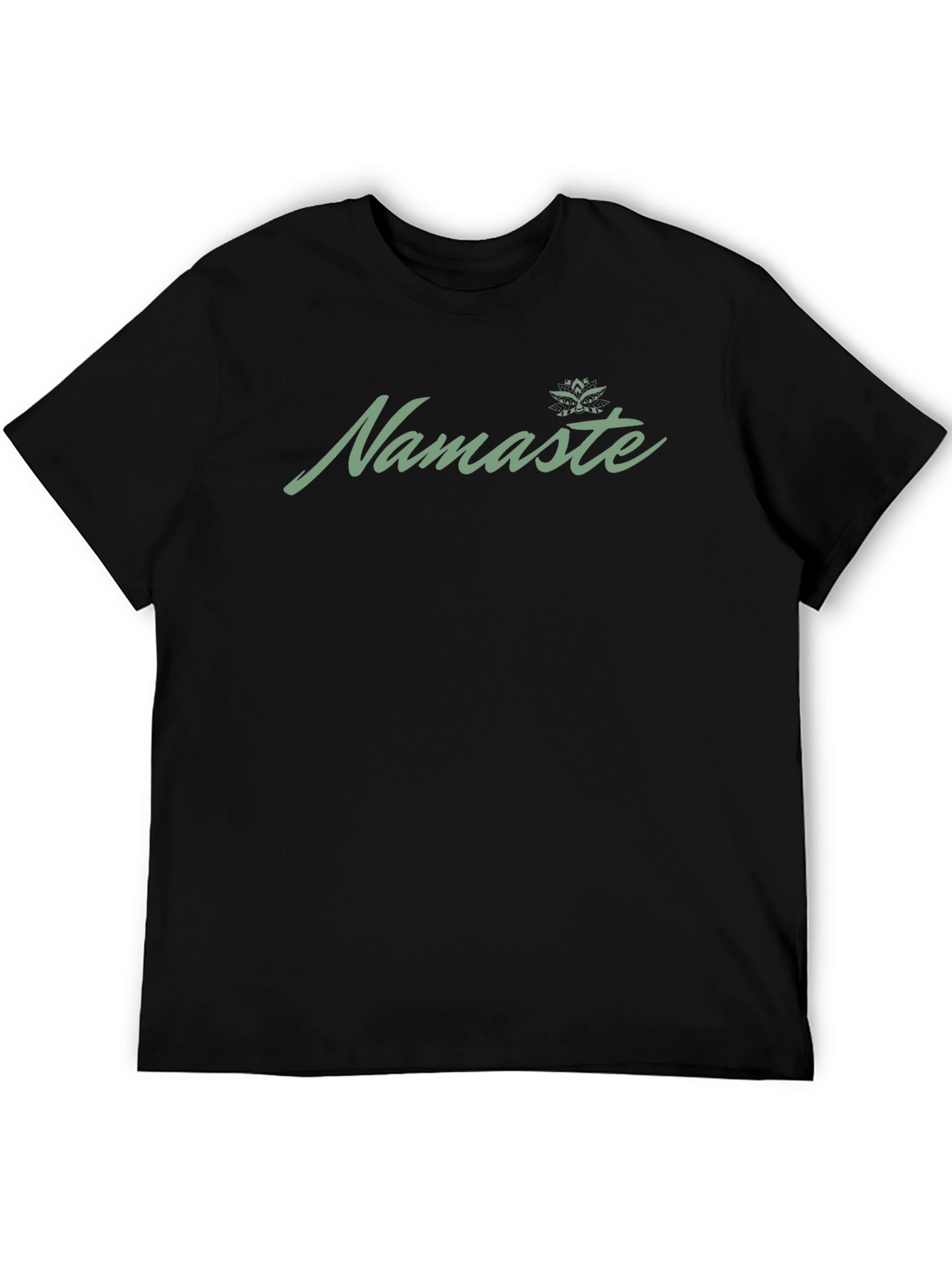 Namaste Graphic Print Black T-Shirt