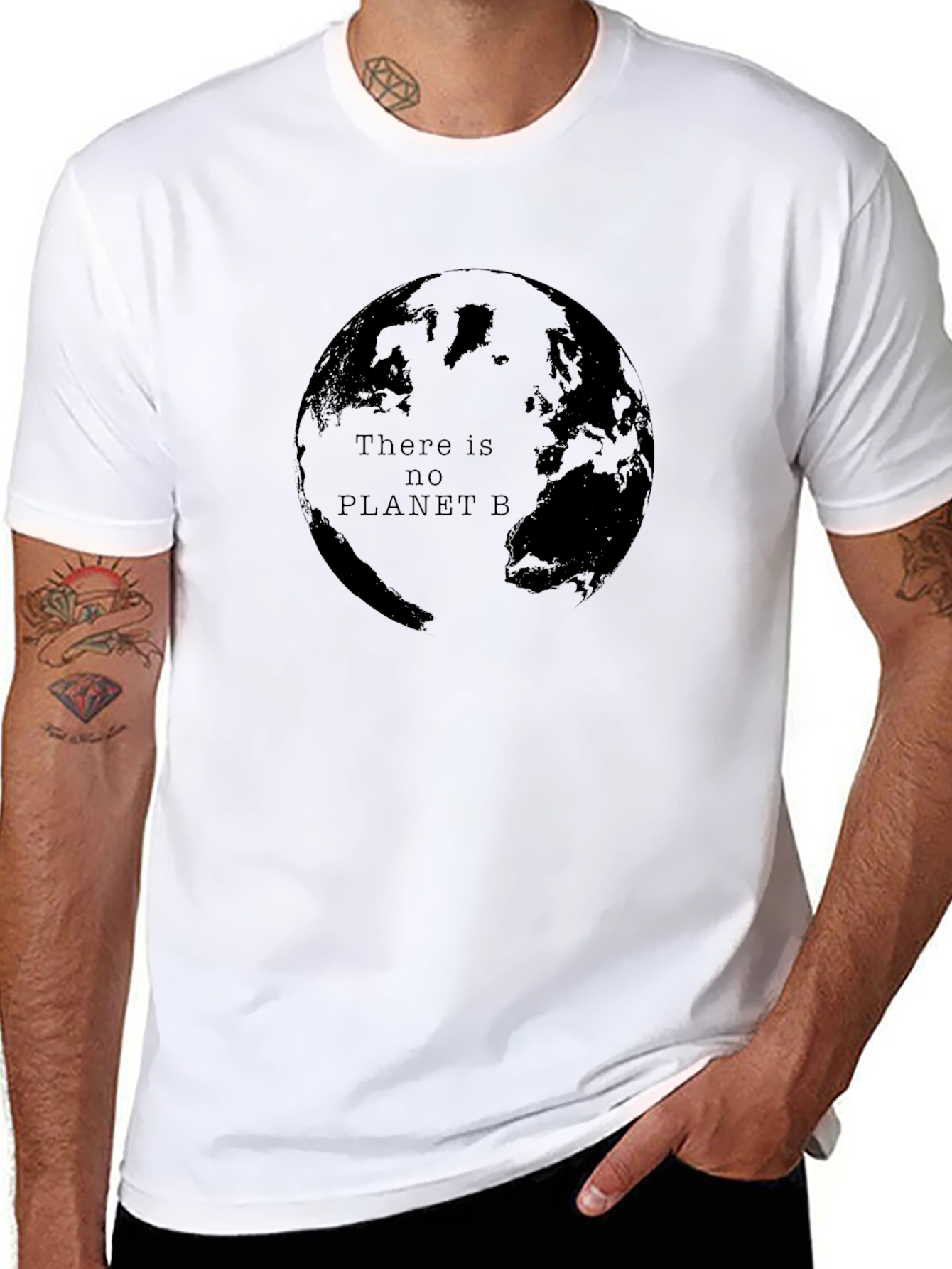 There is No Planet B Black Graphic T-Shirt