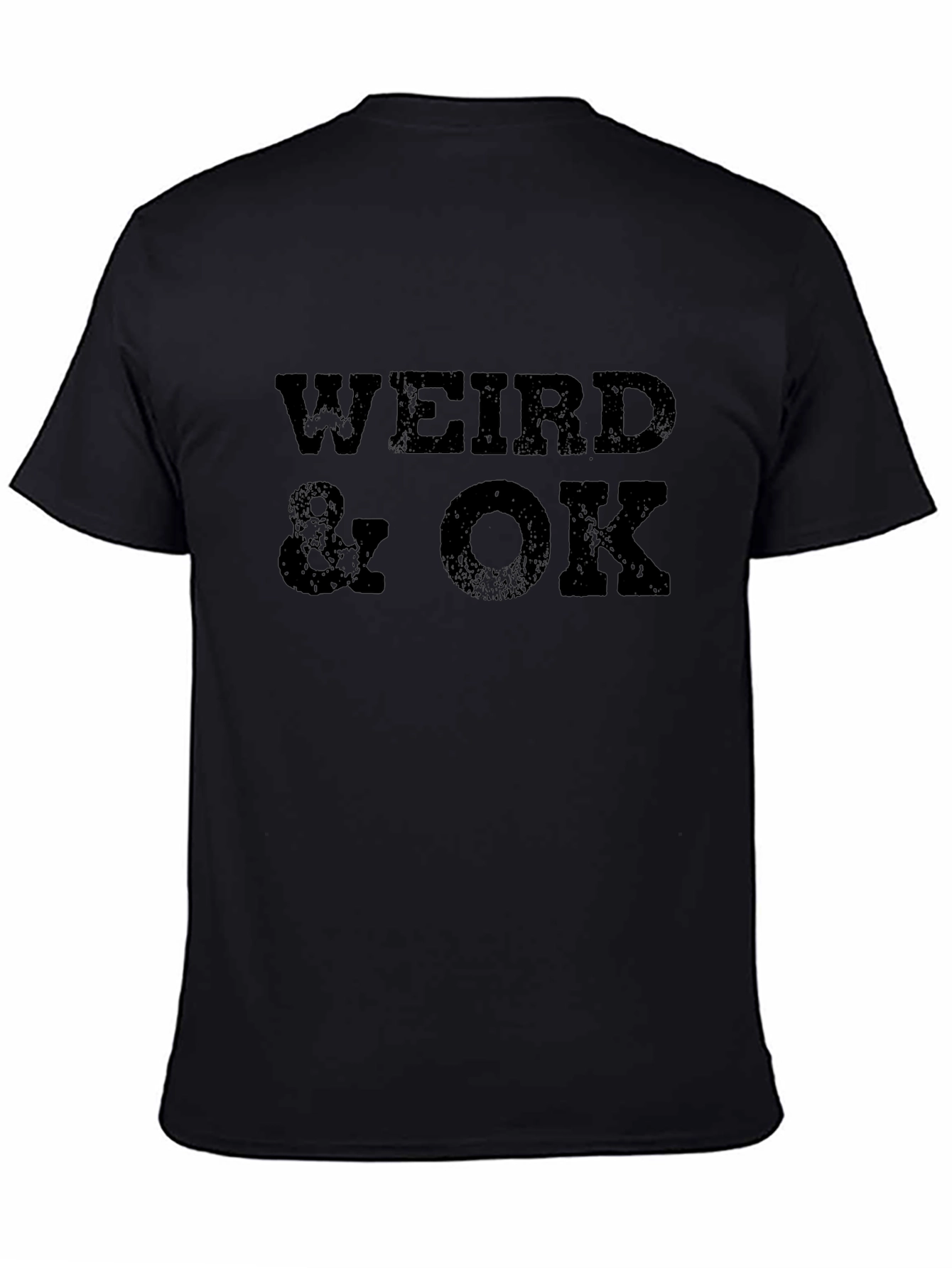 Weird & OK Graphic Tee - Mens Black T-Shirt