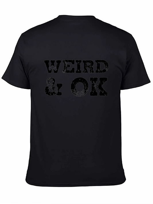 Weird & OK Graphic Tee - Mens Black T-Shirt