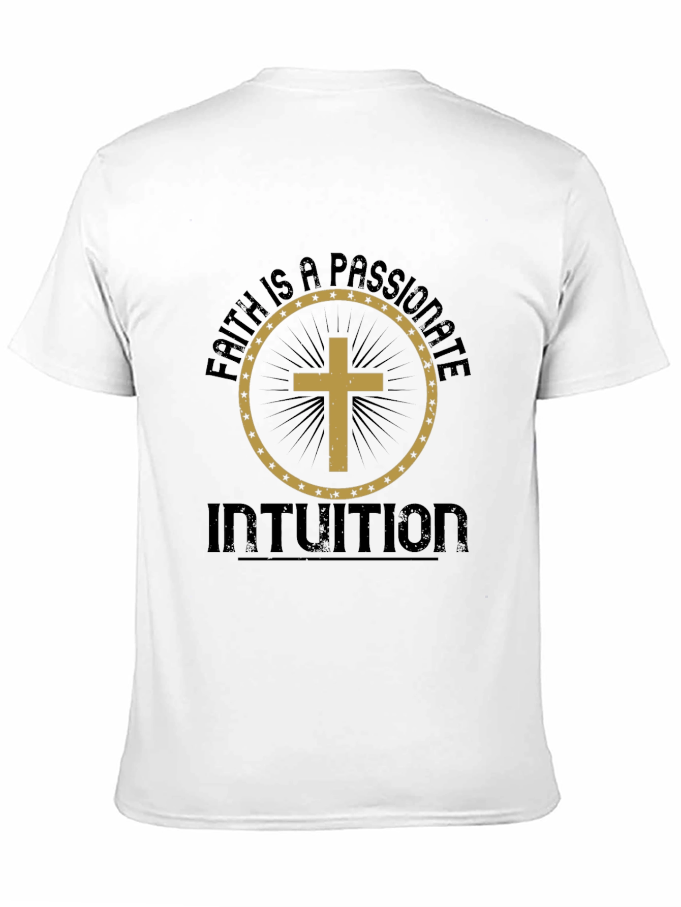 Faith Intuition Graphic Tee - Black Christian T-Shirt