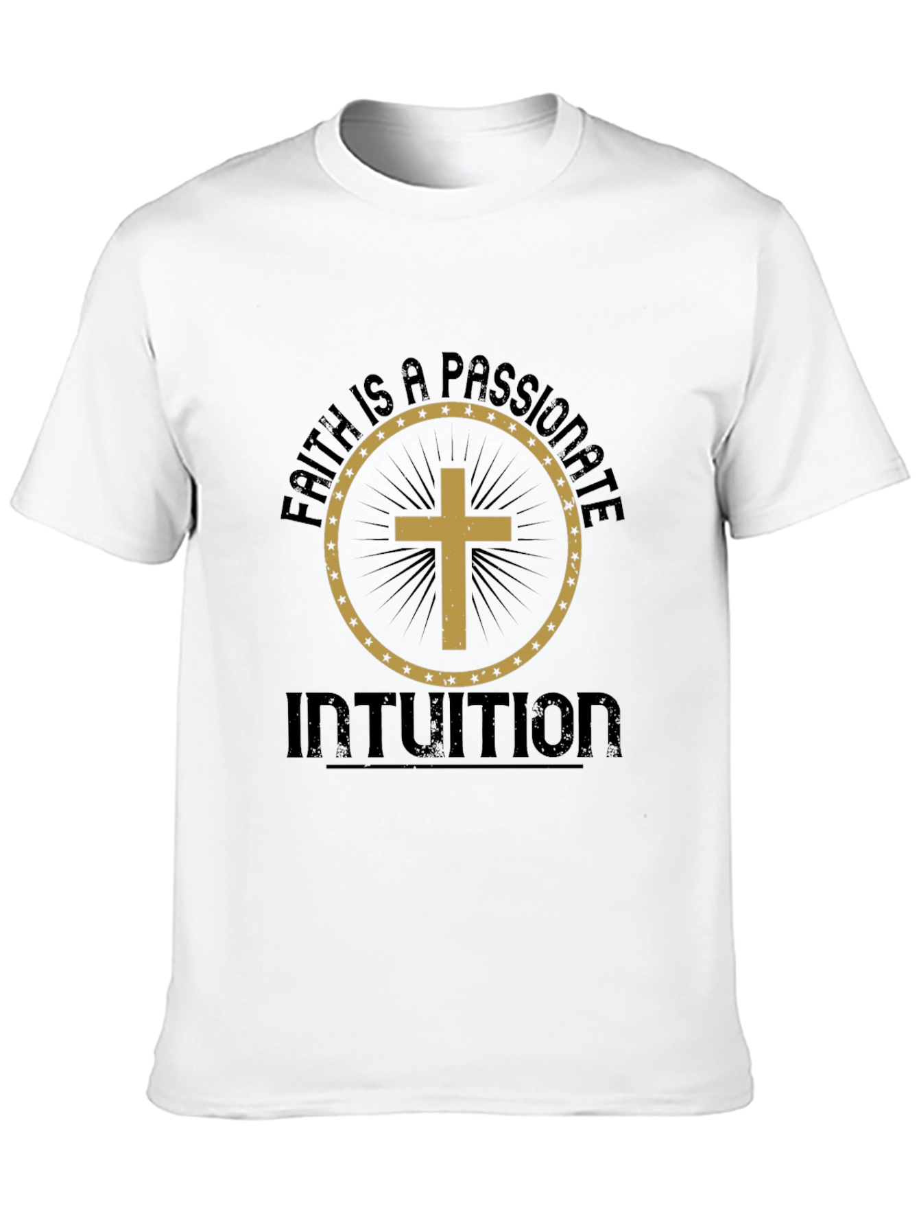 Faith Intuition Graphic Tee - Black Christian T-Shirt