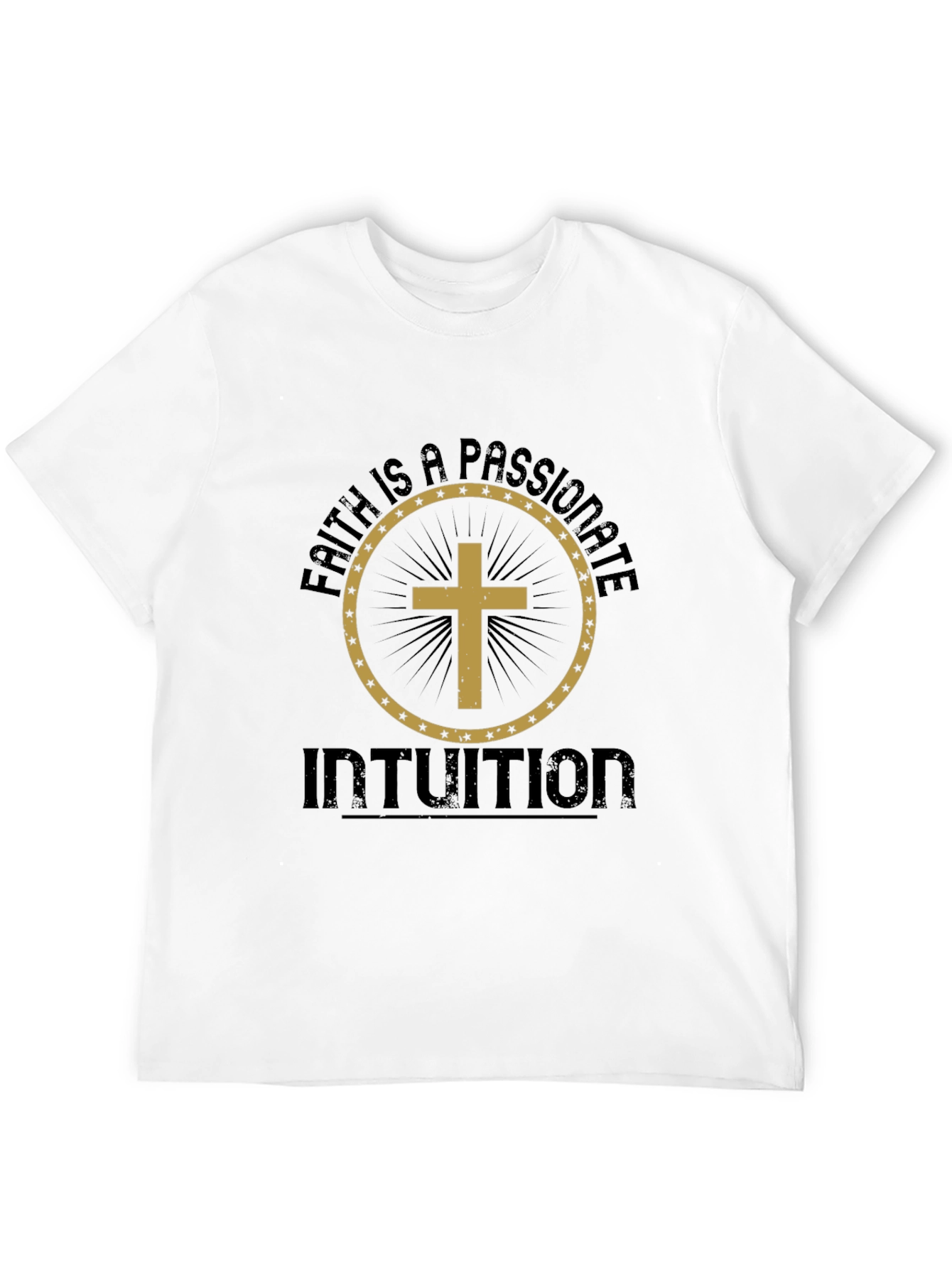 Faith Intuition Graphic Tee - Black Christian T-Shirt