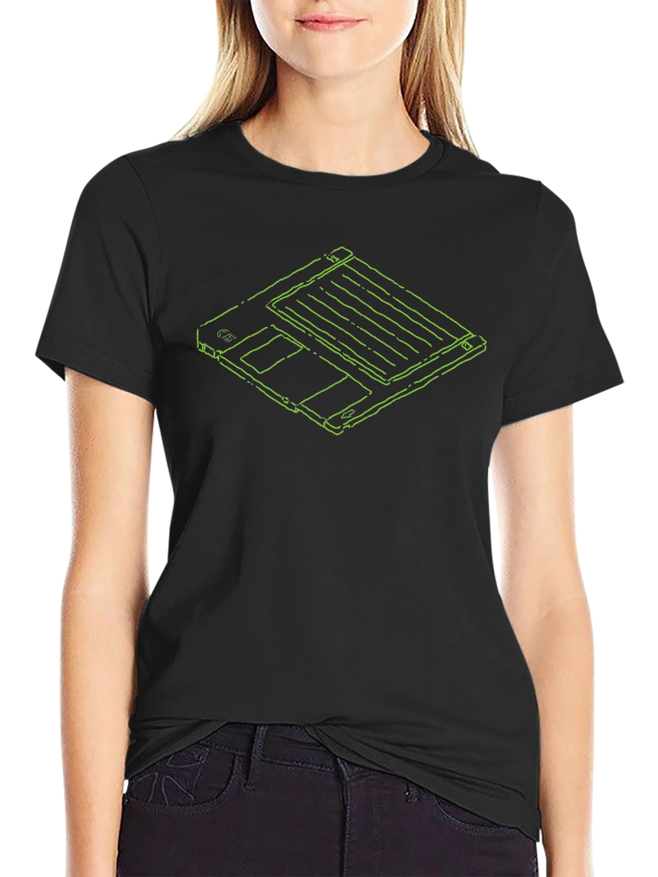 Retro Floppy Disk T-Shirt - Geeky Style!