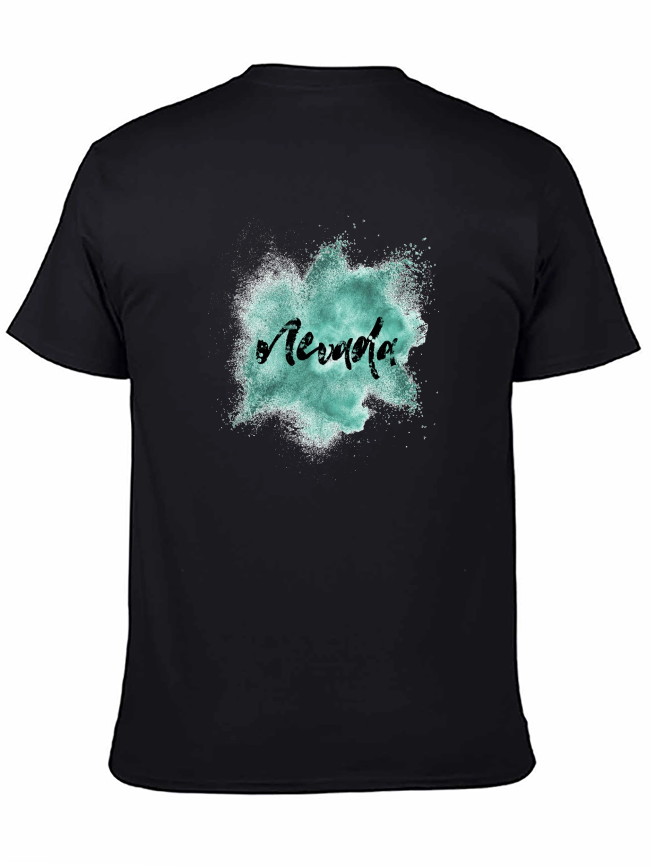 Nevada Graphic Print Mens Black T-Shirt