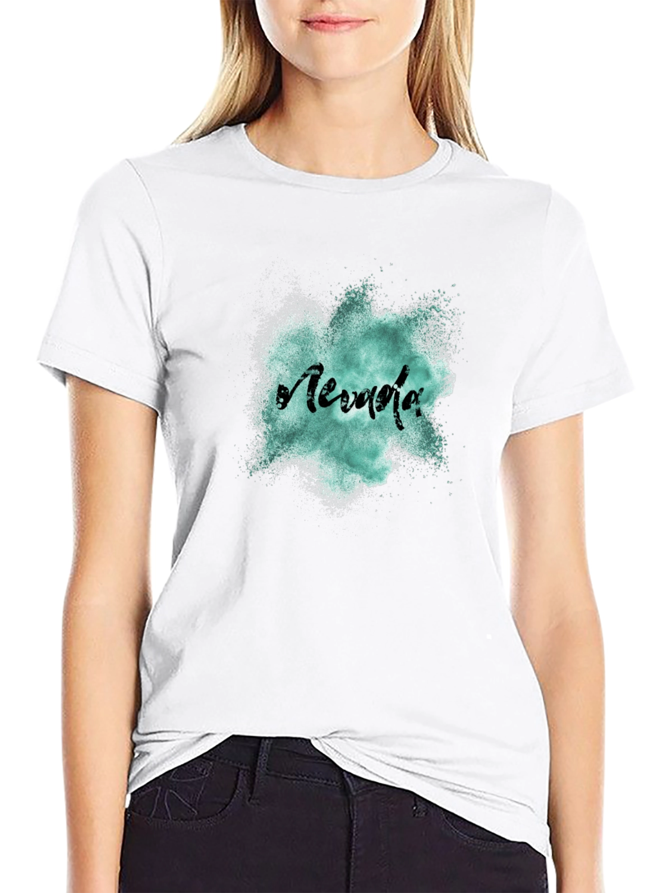 Nevada Graphic Print Mens Black T-Shirt
