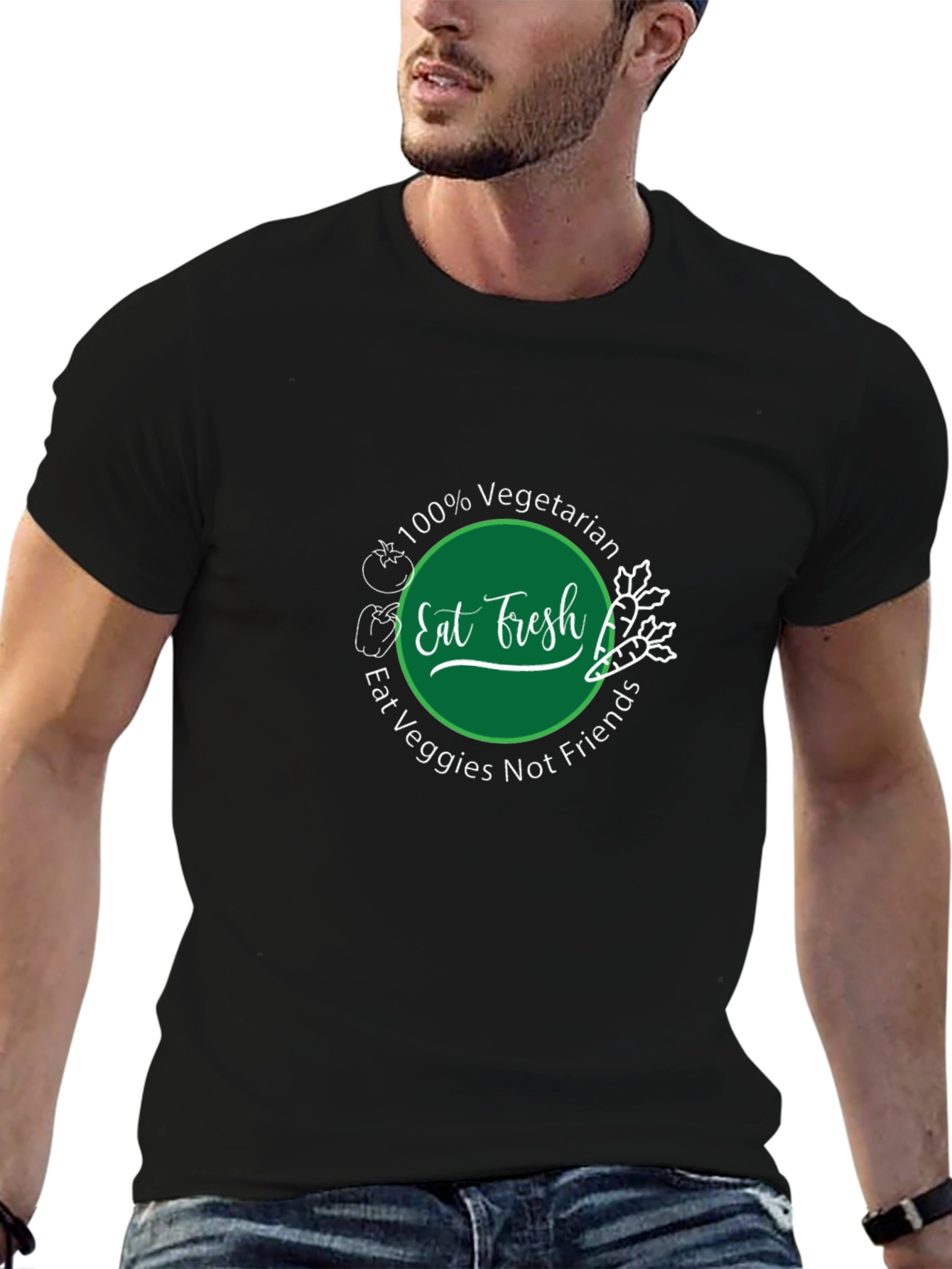 Eat Fresh Vegetarian Graphic Tee