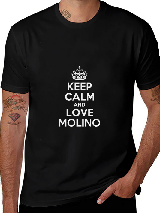 Keep Calm and Love MOLINO Black T-Shirt