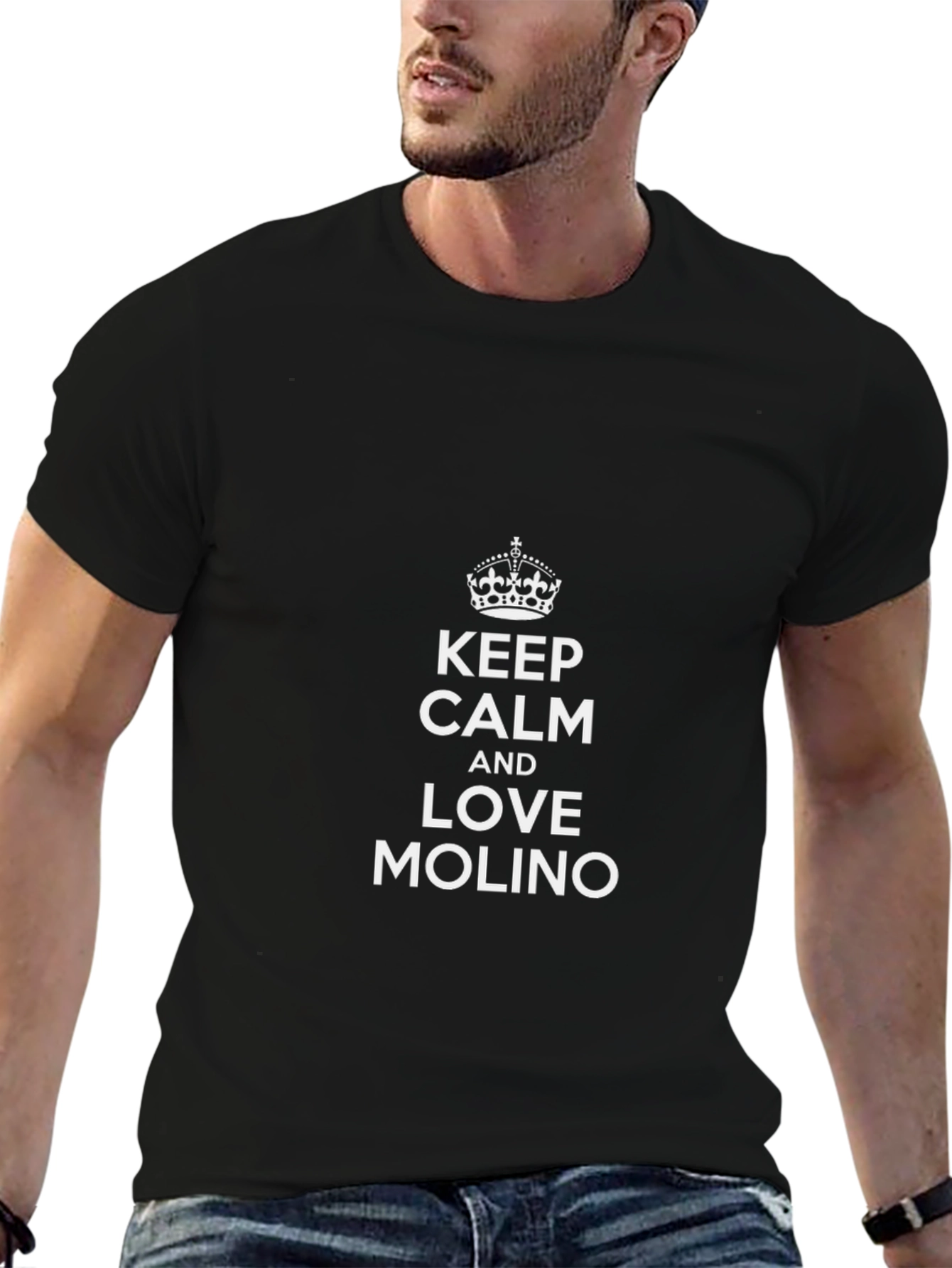 Keep Calm and Love MOLINO Black T-Shirt