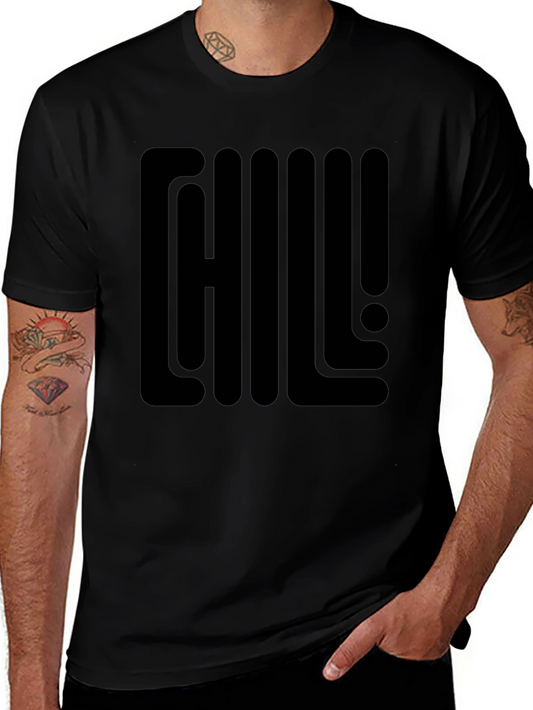 Chill Out Graphic Tee - Mens Black T-Shirt