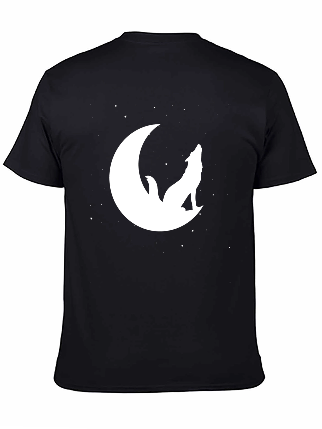 Wolf Moon Graphic Tee - Mens Black T-Shirt