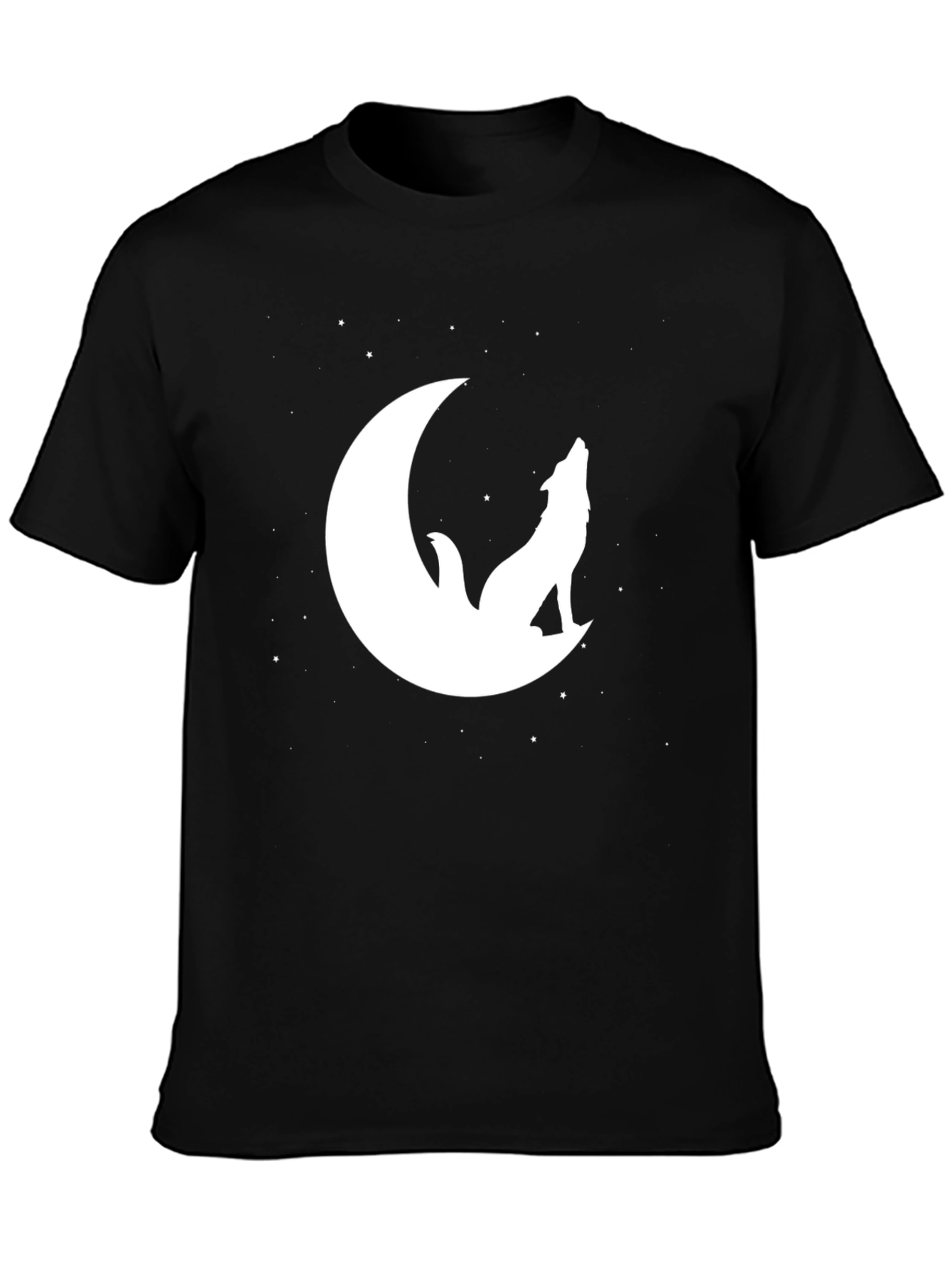 Wolf Moon Graphic Tee - Mens Black T-Shirt