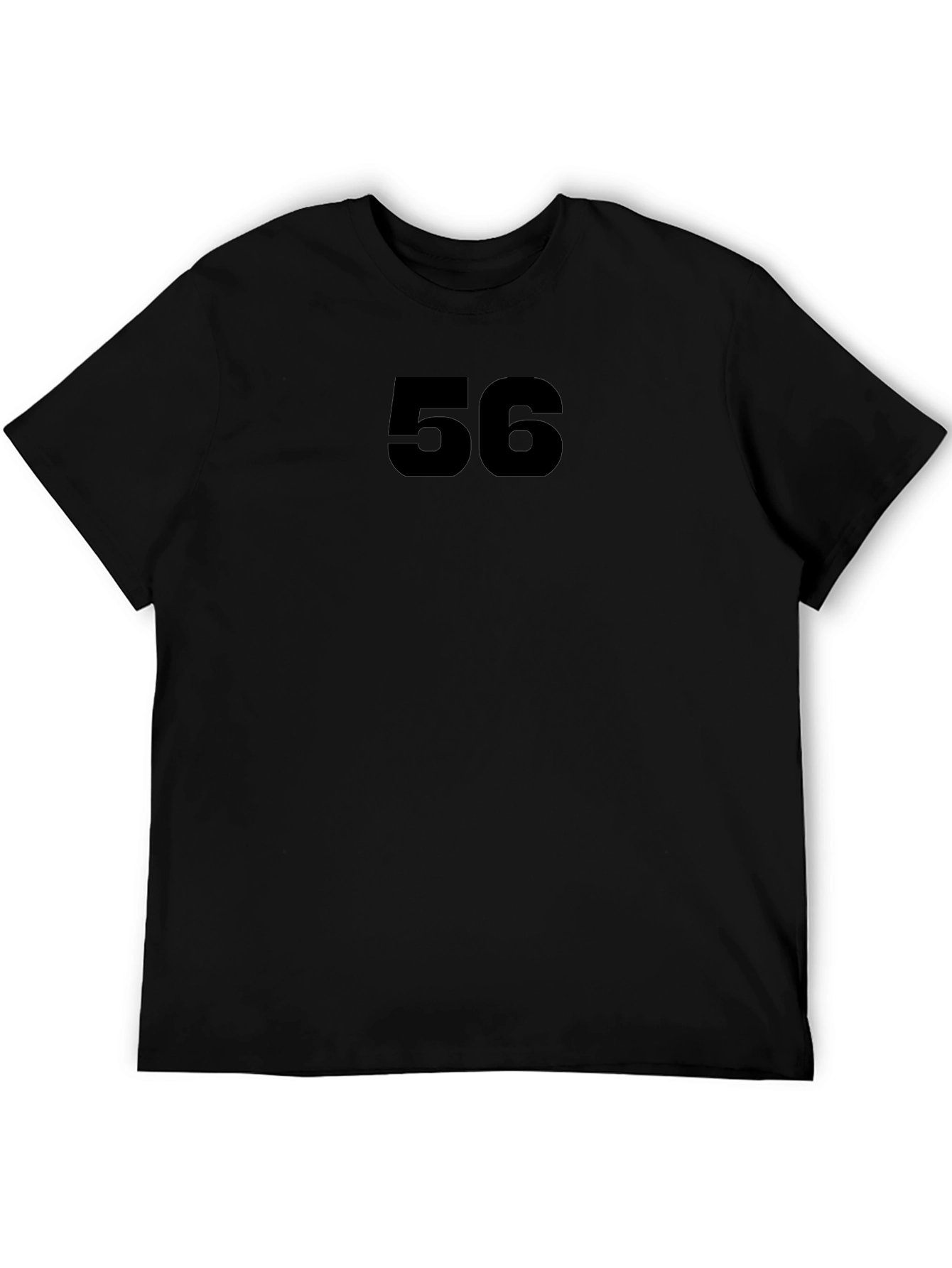 Bold Number 56 Black T-Shirt