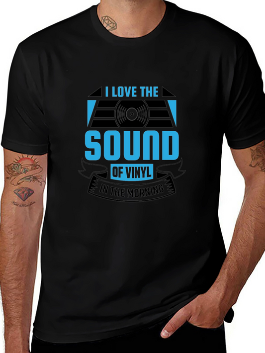 I Love The Sound of Vinyl T-Shirt - Black