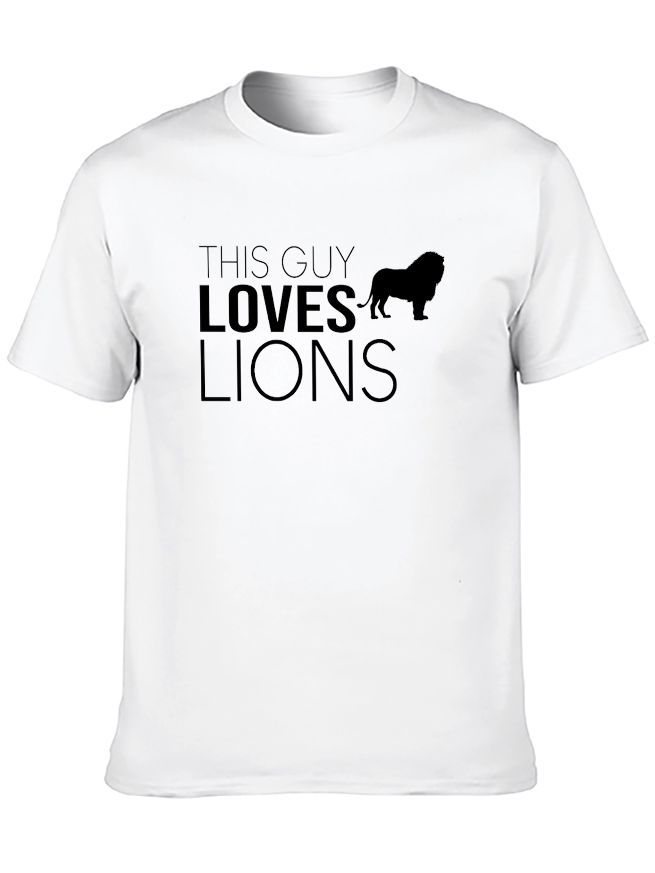 This Guy Loves Lions Graphic T-Shirt