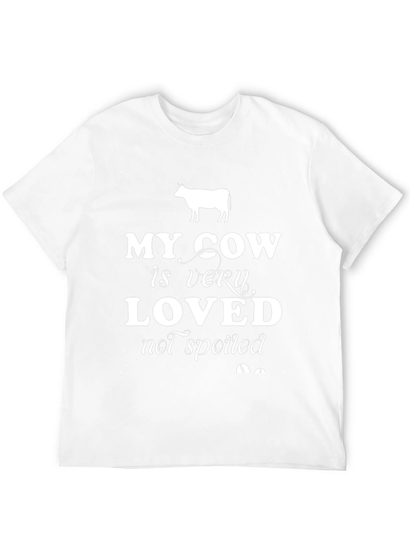 My Cow Is Very Loved Black T-Shirt