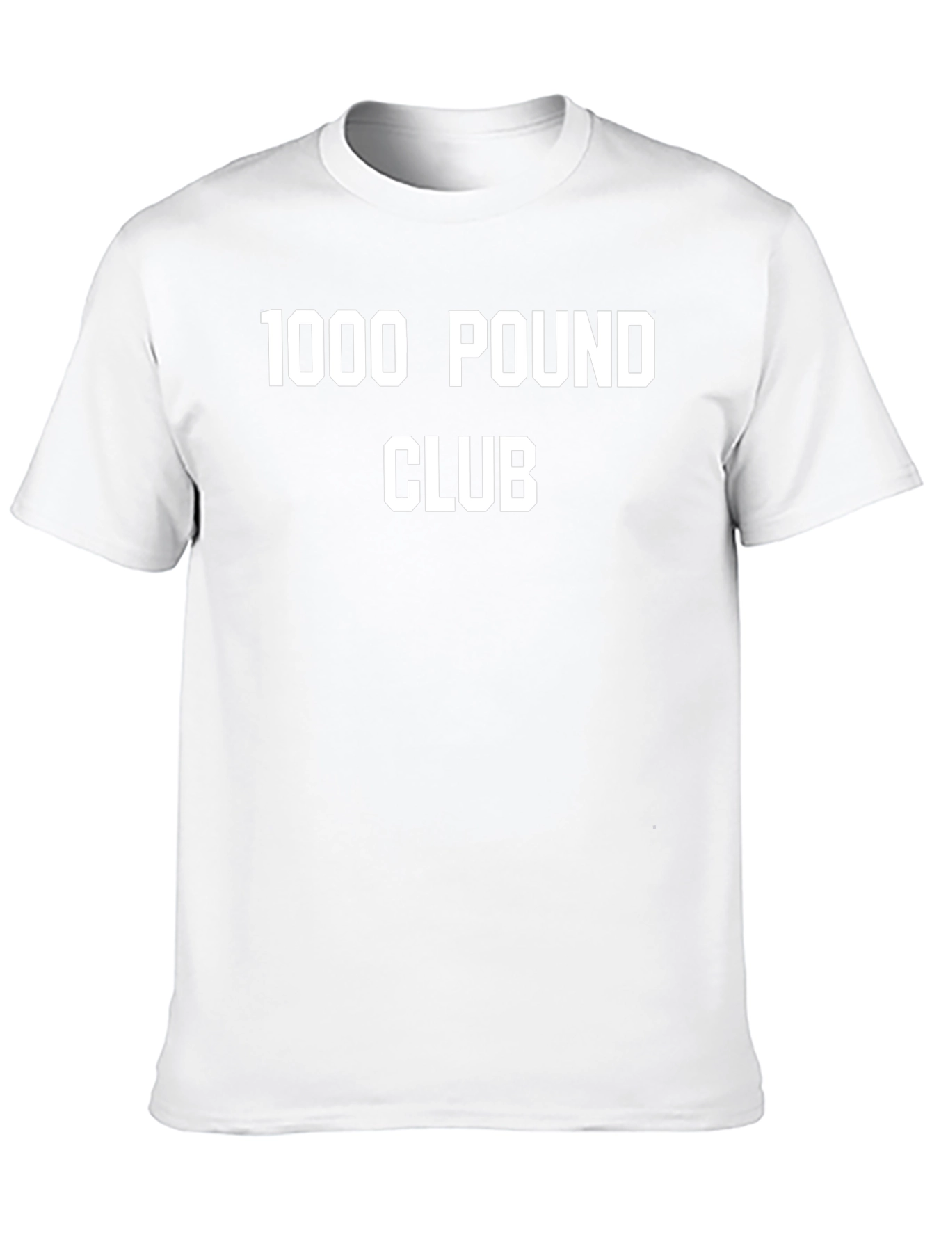 1000 Pound Club Black T-Shirt Gym Weightlifting Apparel