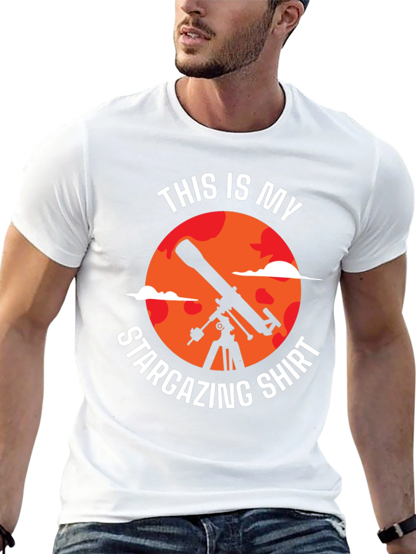 Stargazing Shirt - Telescope Graphic Tee