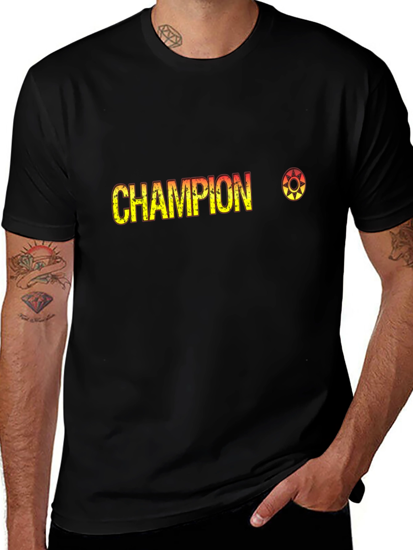 Champion Graphic Black T-Shirt