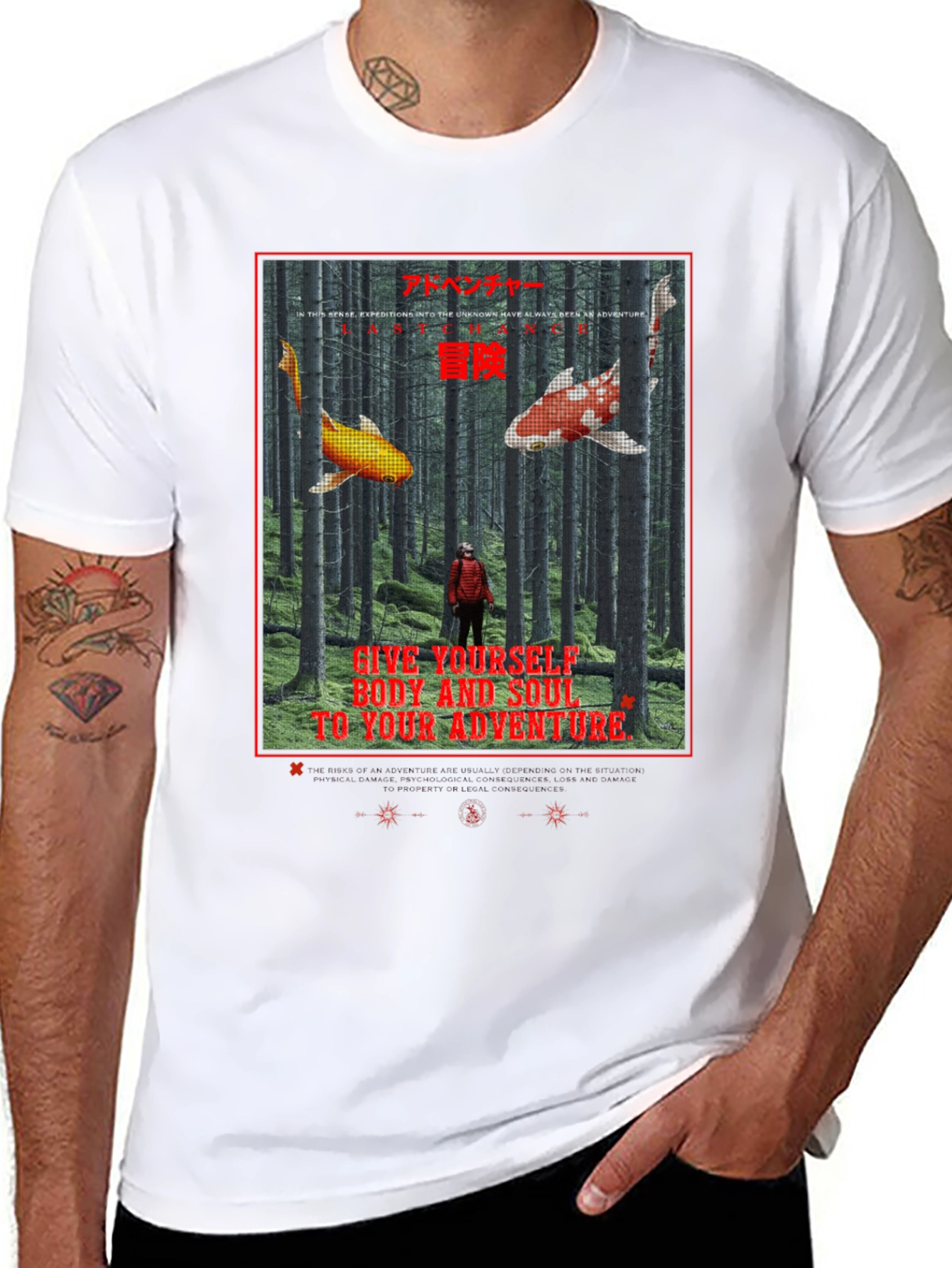 Adventure Koi Graphic T-Shirt