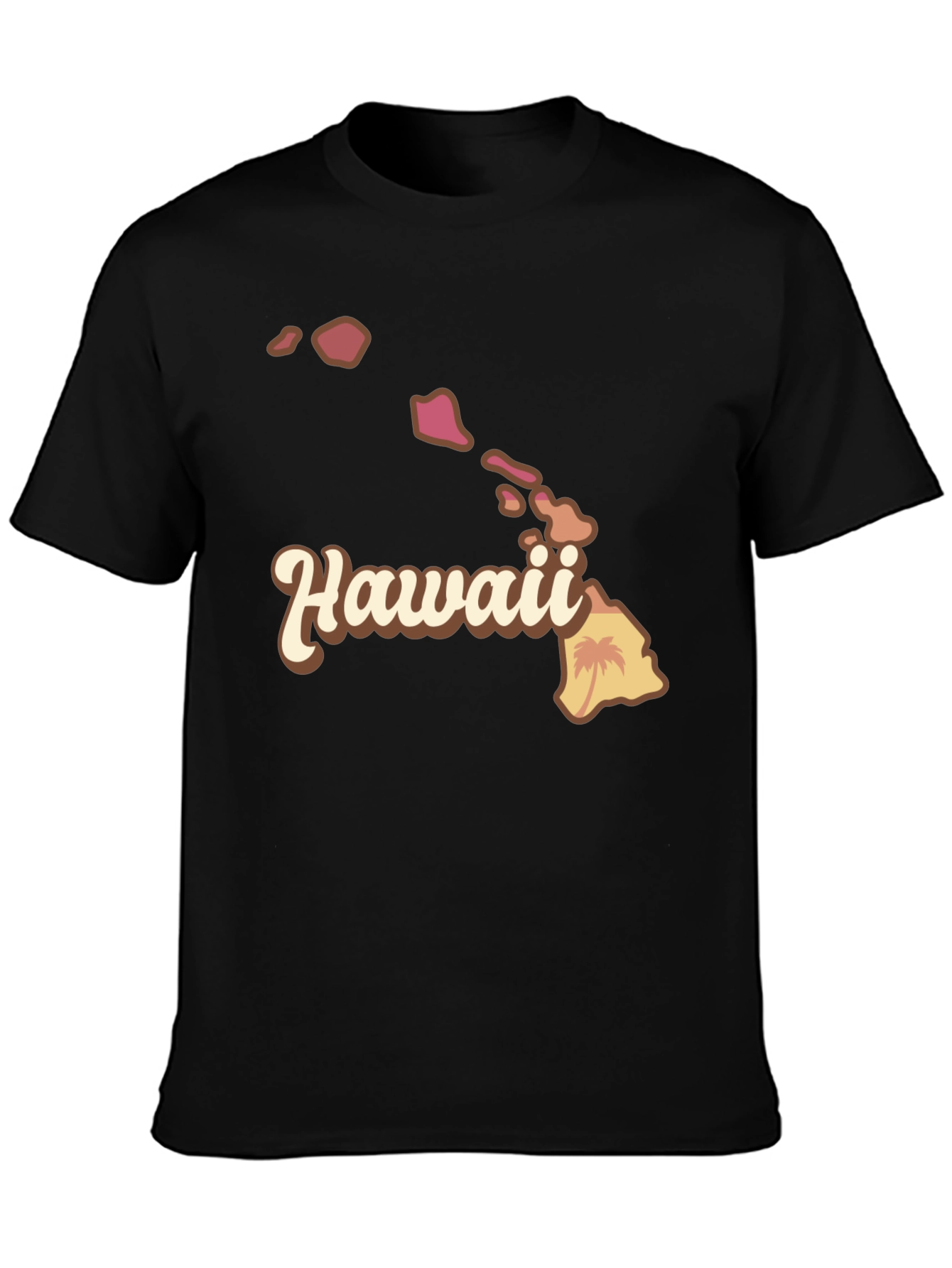 Hawaii Islands Graphic Tee - Soft Cotton Blend