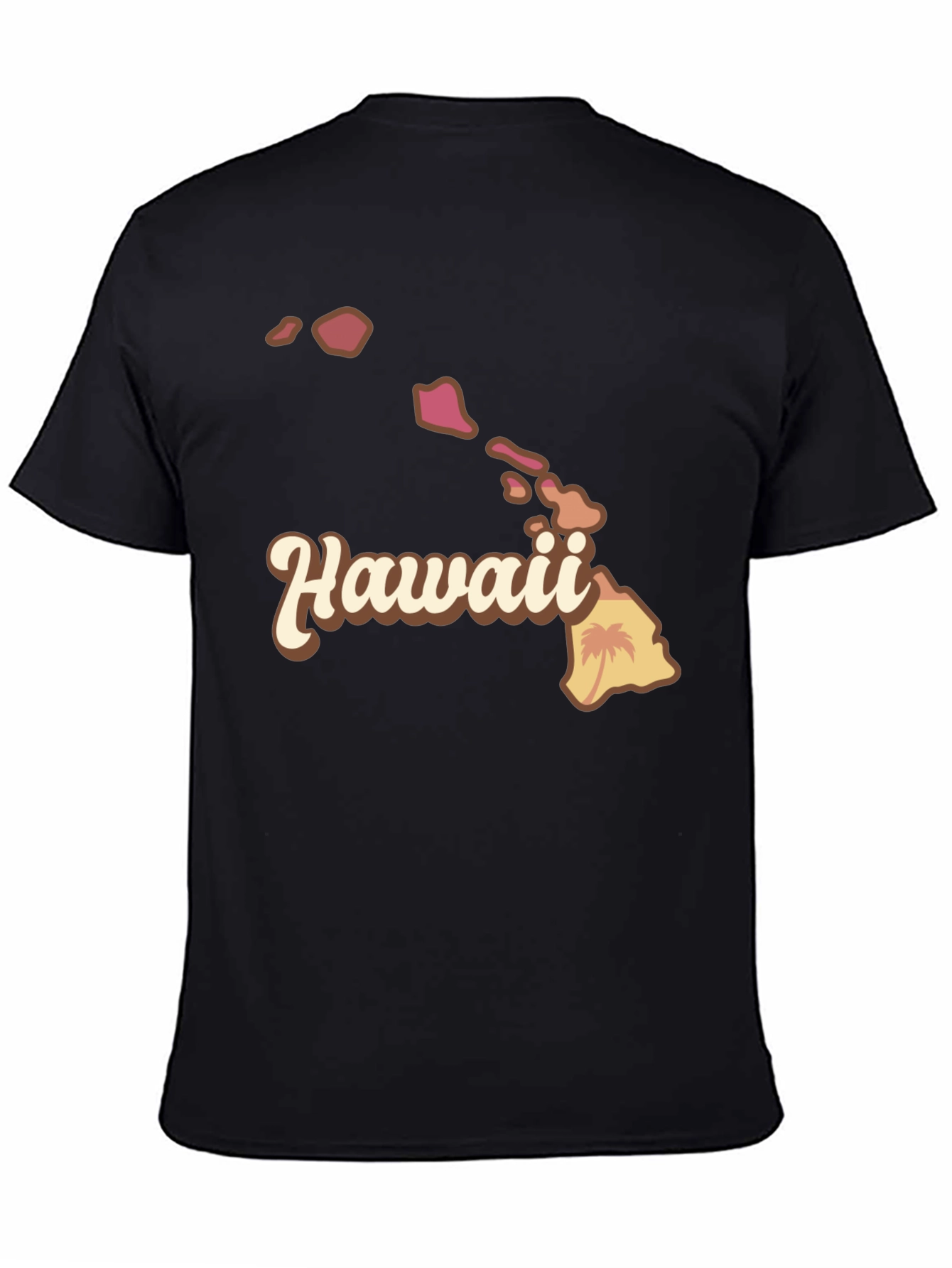 Hawaii Islands Graphic Tee - Soft Cotton Blend